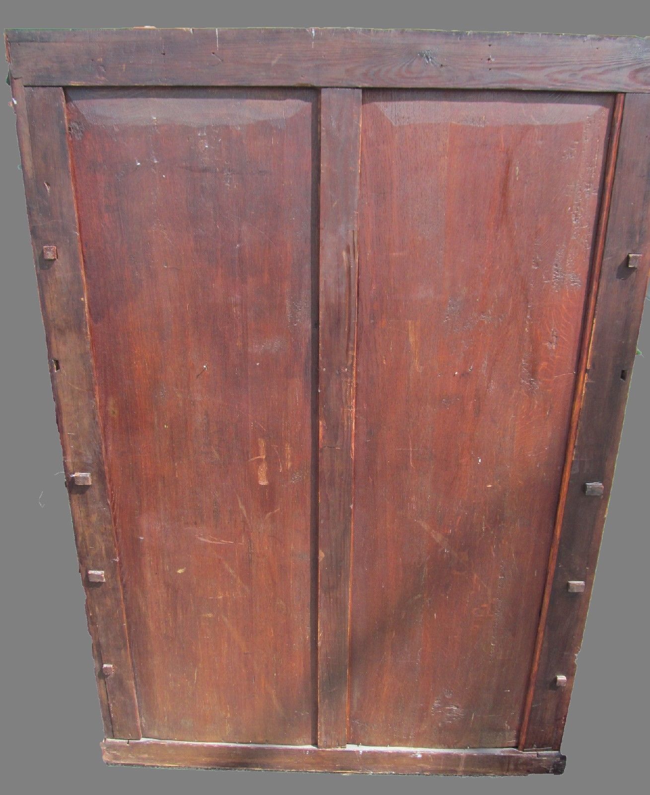 19TH CENTURY VICTORIAN ROSEWOOD OVER SOLID YEW WOOD GENTLEMAN'S WARDROBE