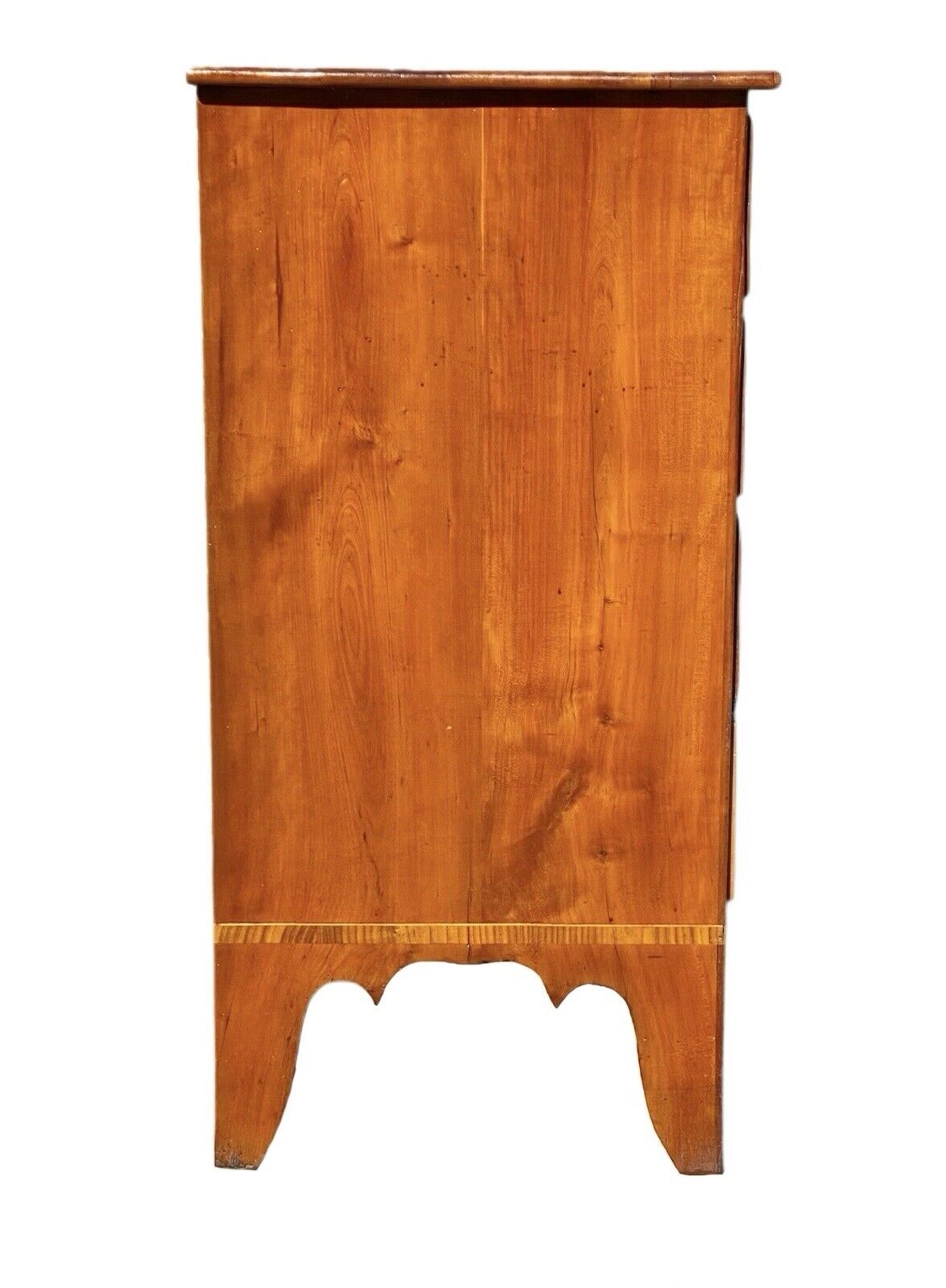 Antique Cherry & Tiger Maple Hepplewhite Chest of Drawers - Spooner & Fitts