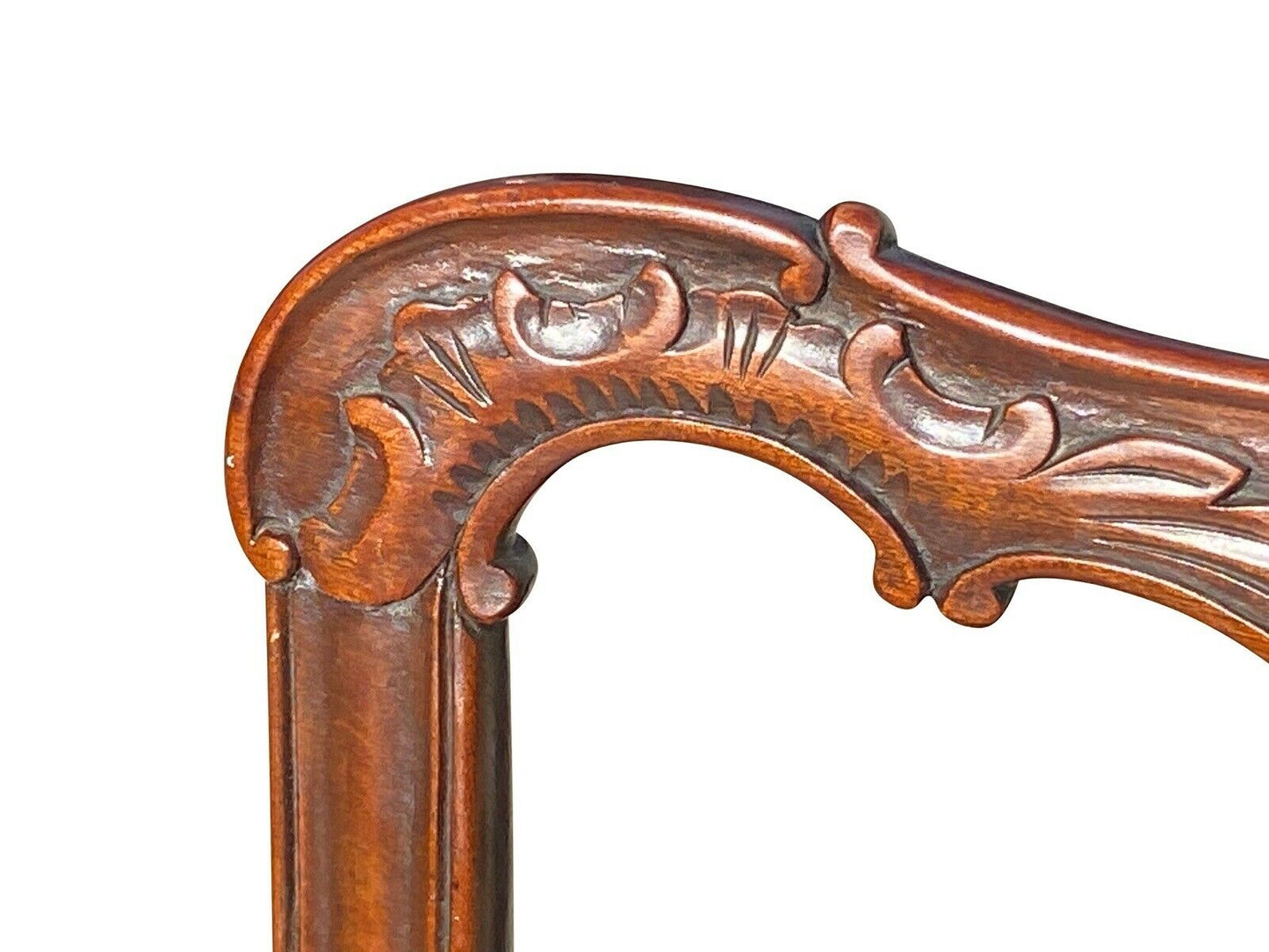 20TH C CHIPPENDALE ANTIQUE STYLE SET OF 8 CUSTOM MAHOGANY DINING CHAIRS