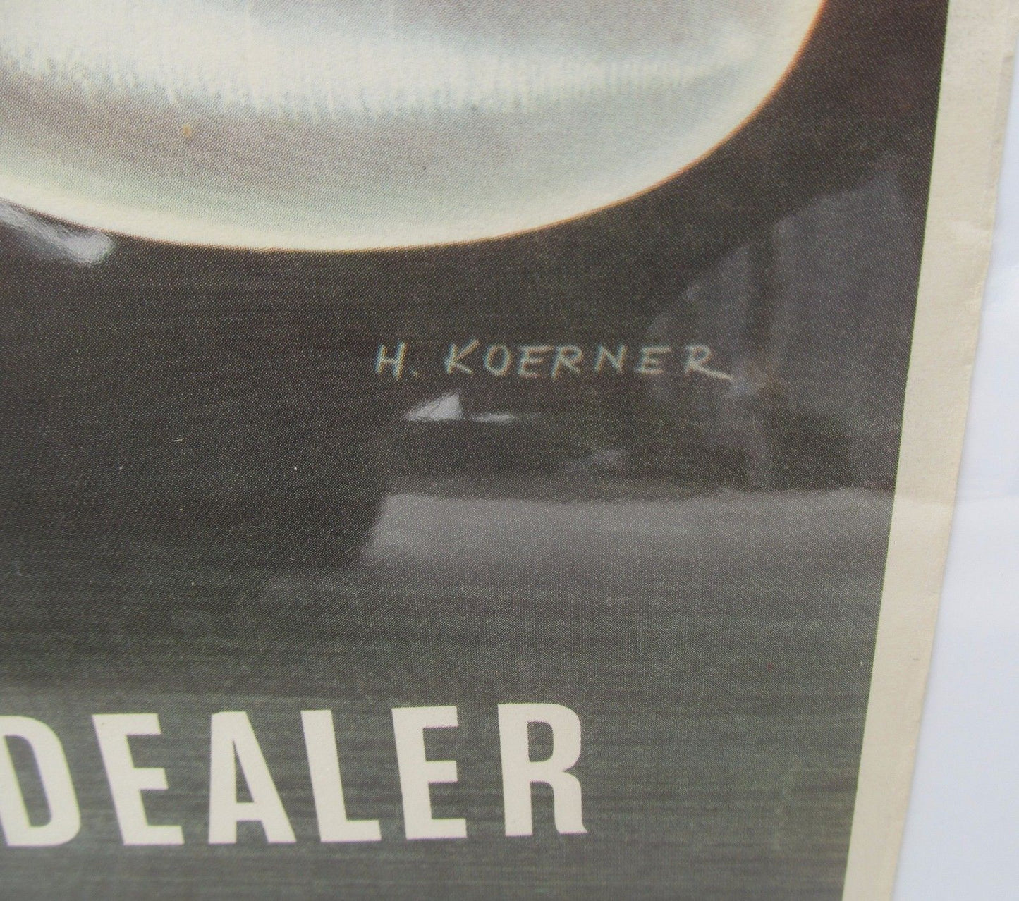 HENRY KOERNER WW II 1943 POSTER "SAVE WASTE FATS FOR EXPLOSIVES"