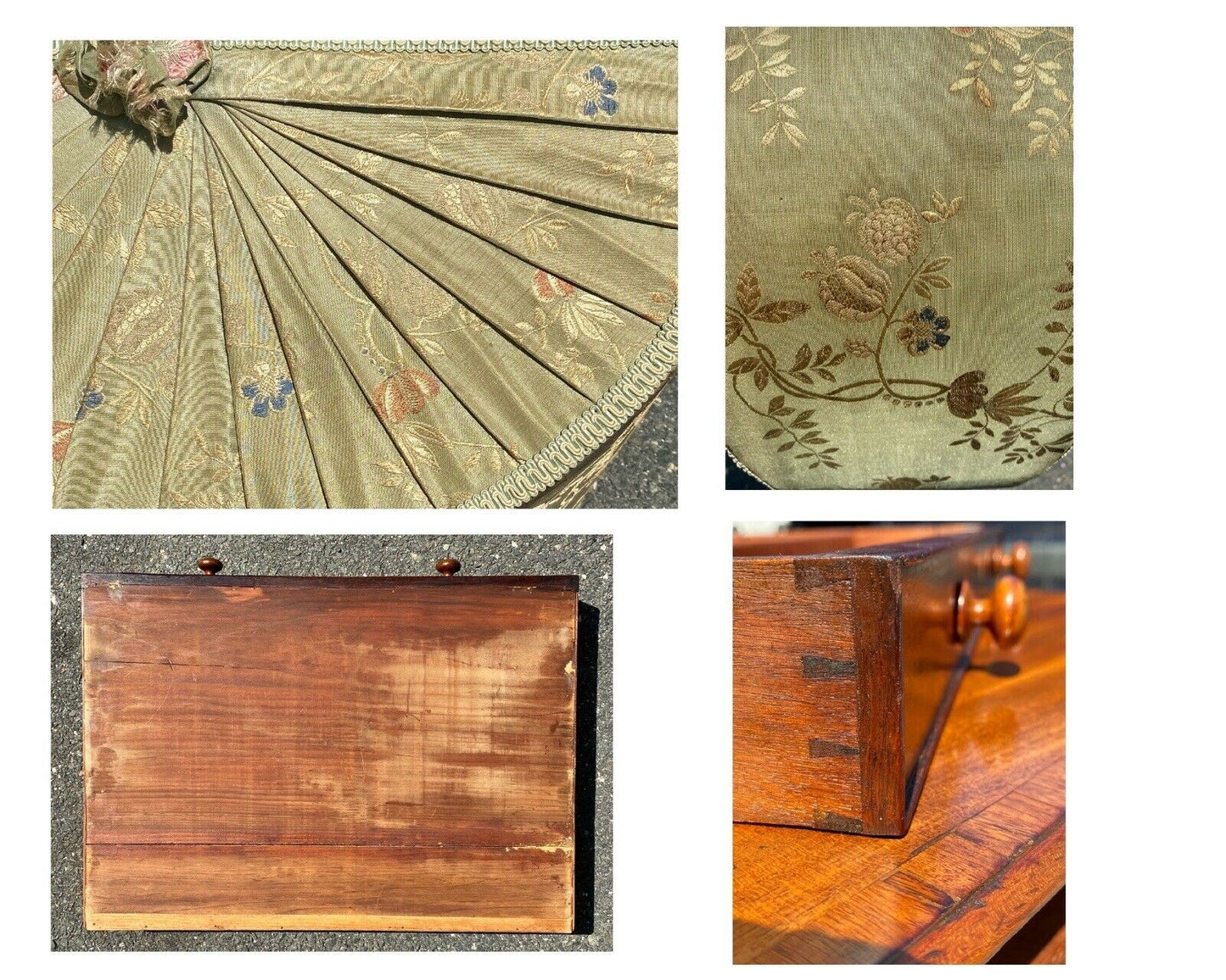 19th C Antique Federal New York Duncan Phyfe Mahogany Sewing Stand / Work Table