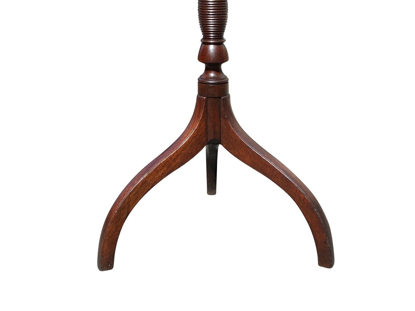 18th C Antique Federal Period Virginia Walnut Tilt Top Candle Stand