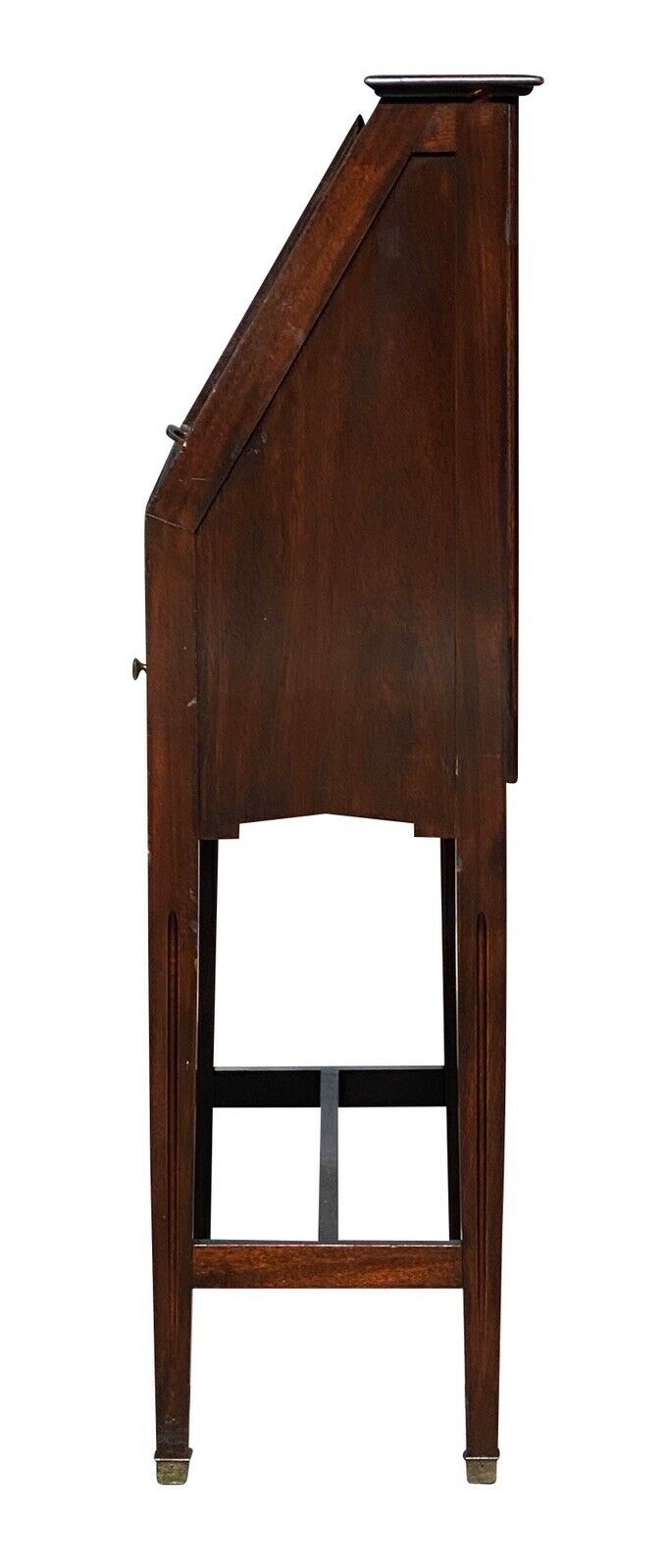 20TH C ANTIQUE INDUSTRIAL MAHOGANY OPTOMETRIST CABINET ~ MEDICAL ANTIQUE