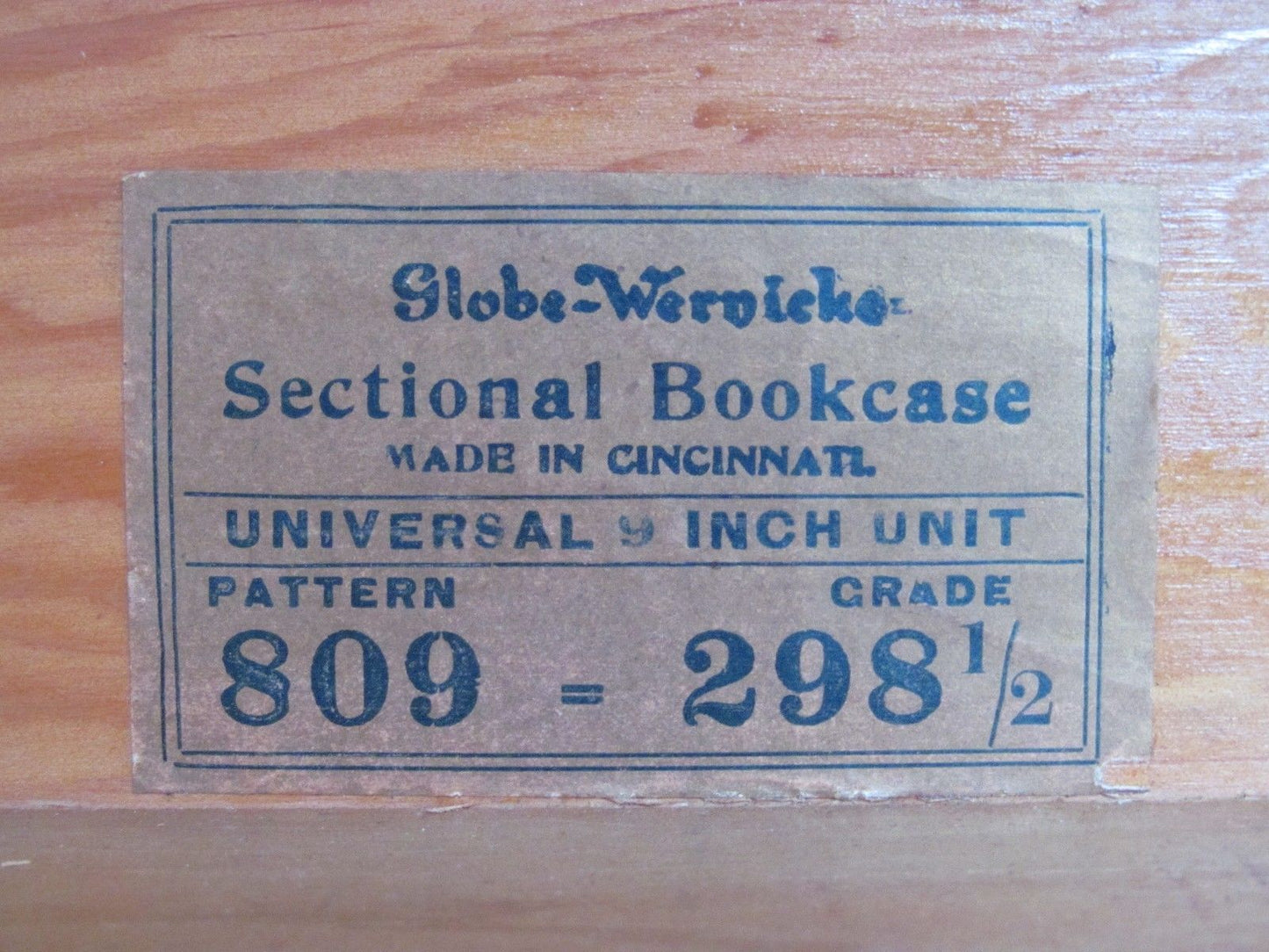 ULTRA CHOICE 5 SECTION GLOBE WERNICKE MISSION OAK BARRISTER BOOKCASE-
