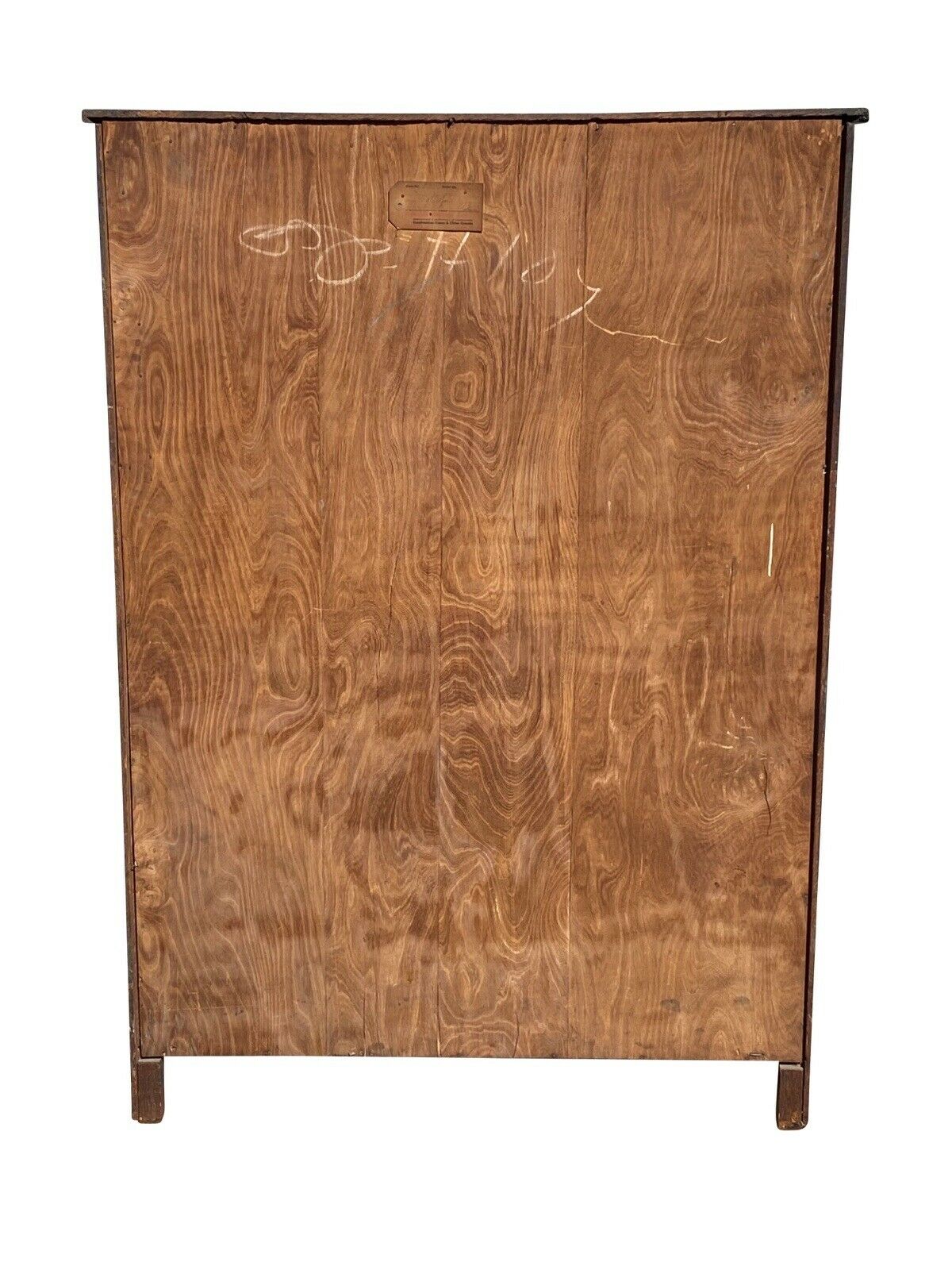 20TH C ANTIQUE TIGER OAK DOUBLE DOOR BOOKCASE / CABINET ~ BLANCHARD HAMILTON