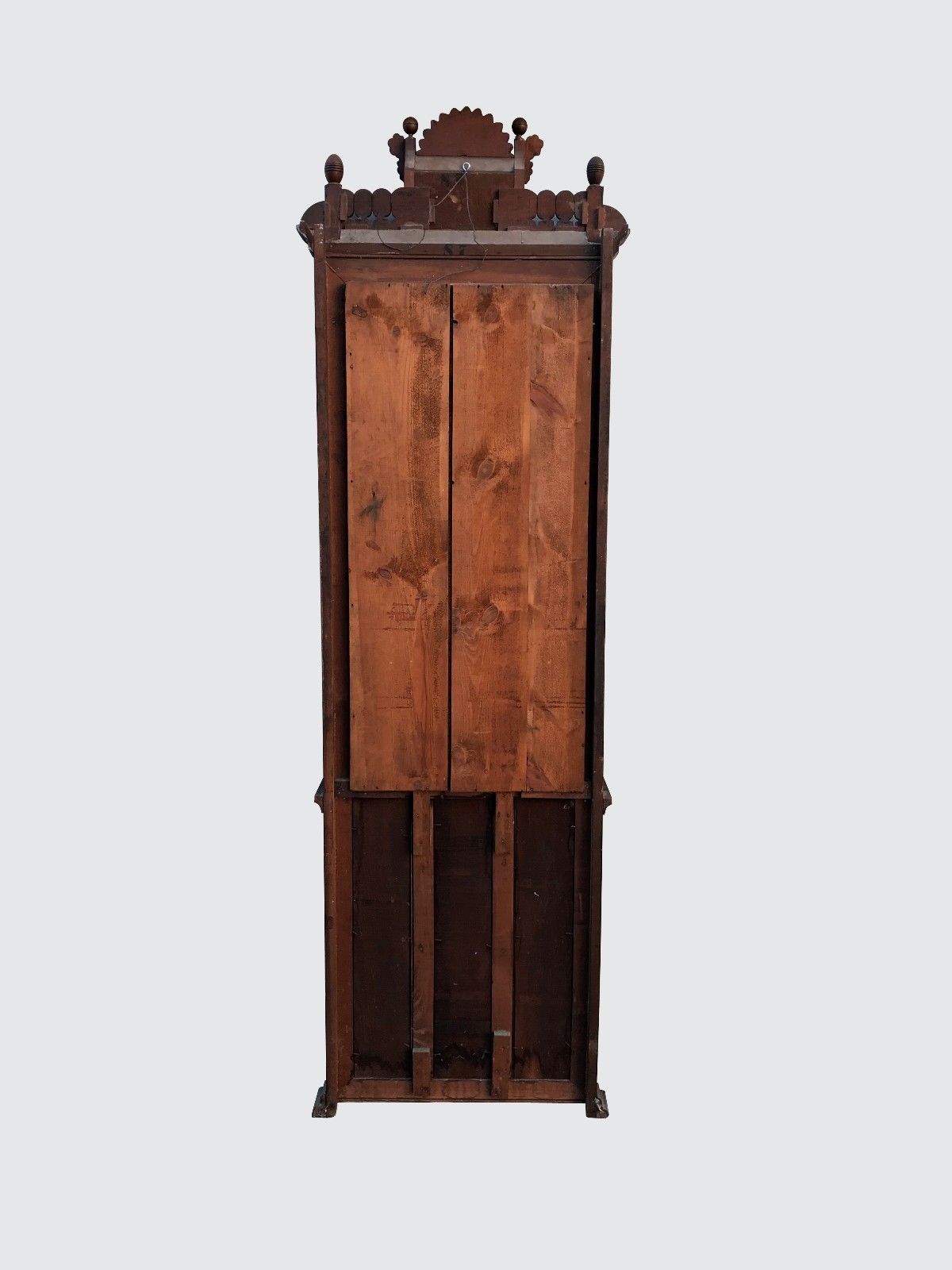 FINELY DECORATIVE VICTORIAN ASTHETIC REVIVAL PIER MIRROR WITH MARBLE SHELF
