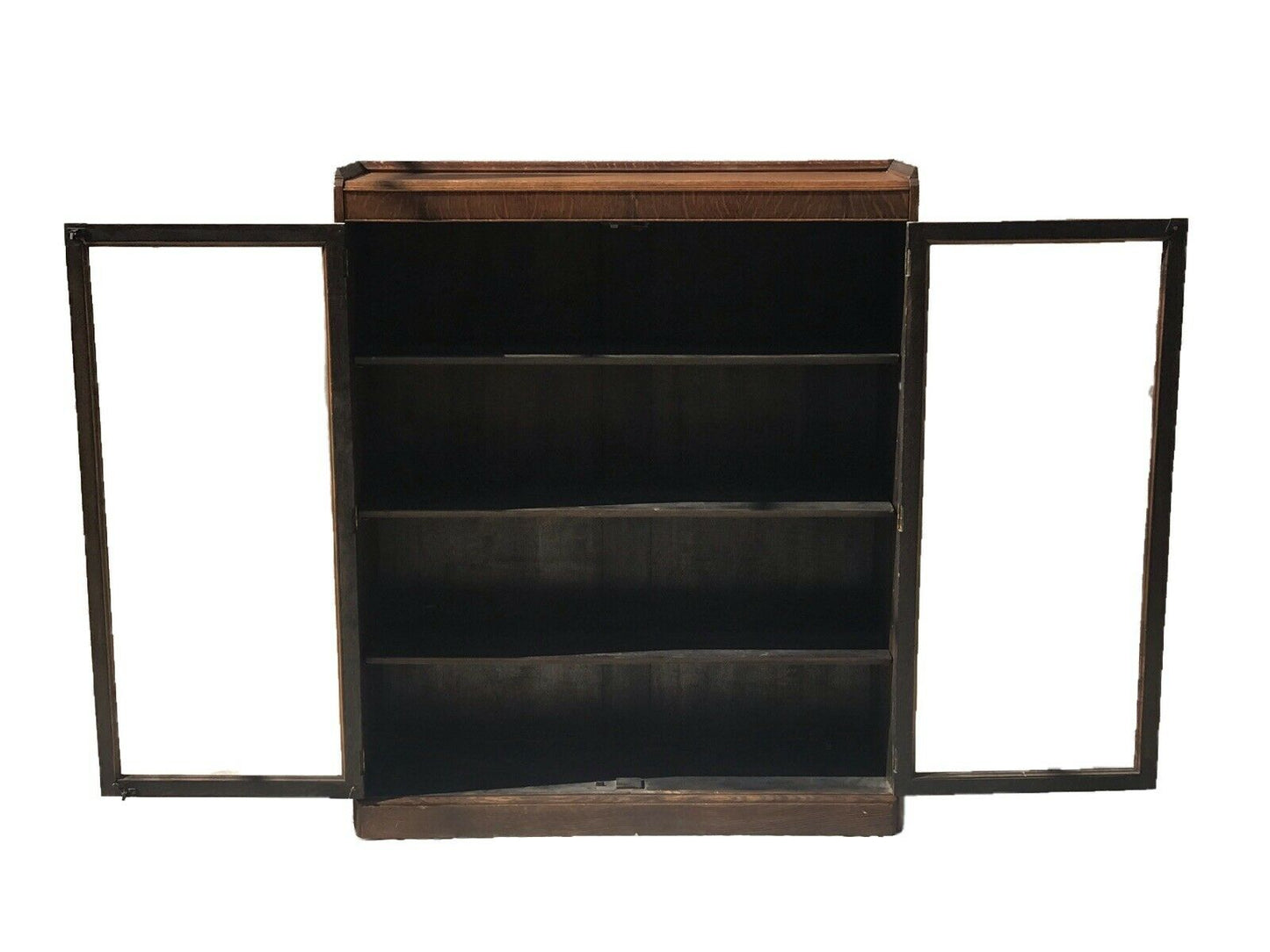 20TH C ANTIQUE ARTS & CRAFTS STYLE OAK BOOKCASE BY PAINE FURNITURE CO. BOSTON MA