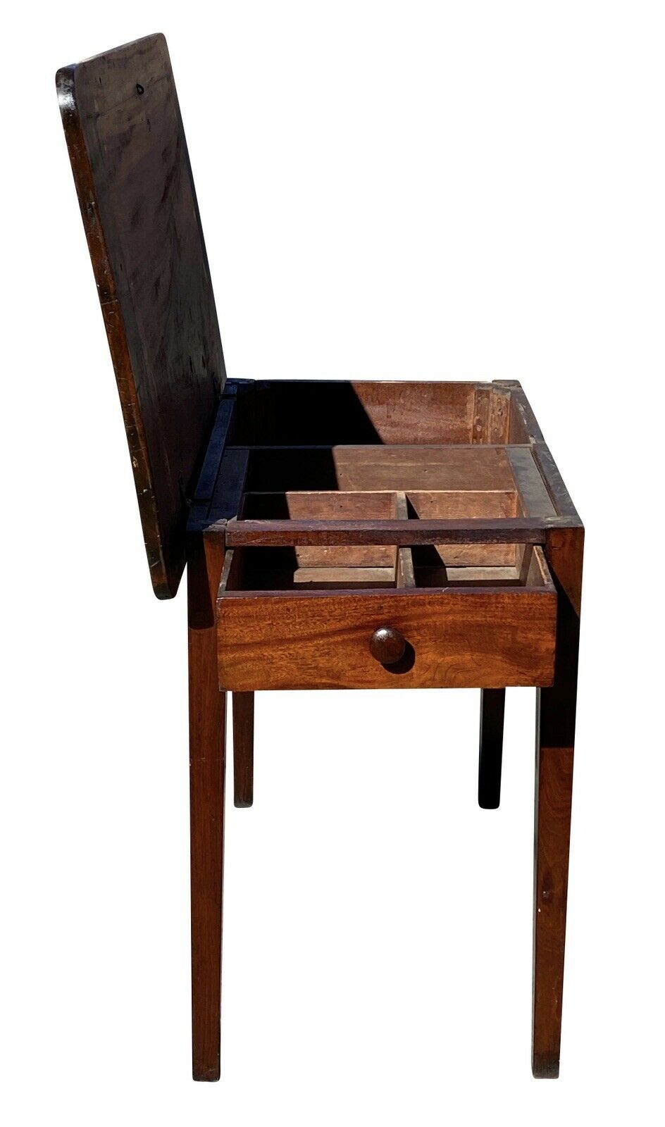 18TH C ANTIQUE CHIPPENDALE MAHOGANY SOFA TABLE / DRESSING TABLE