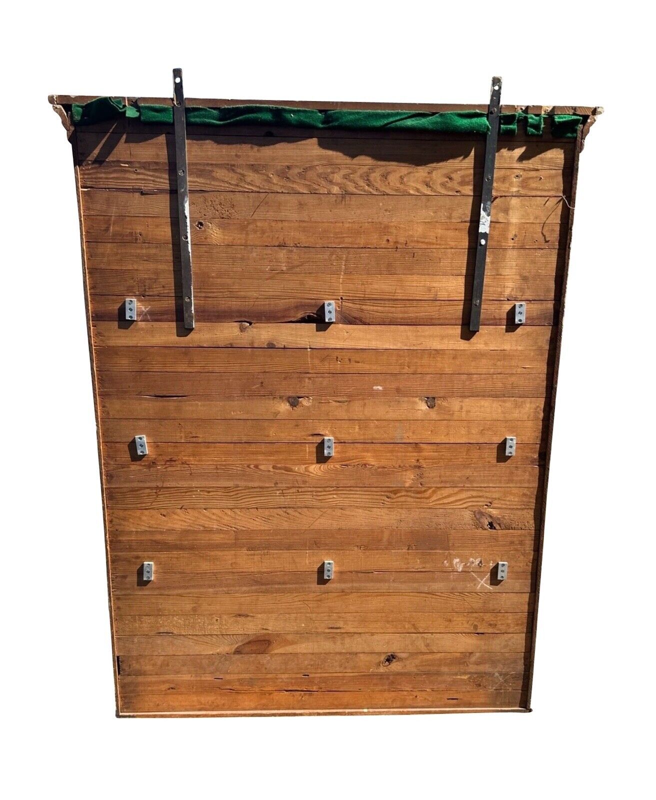 Antique Victorian Tiger Oak Display Case or Rifle Showcase With Rare Access Door