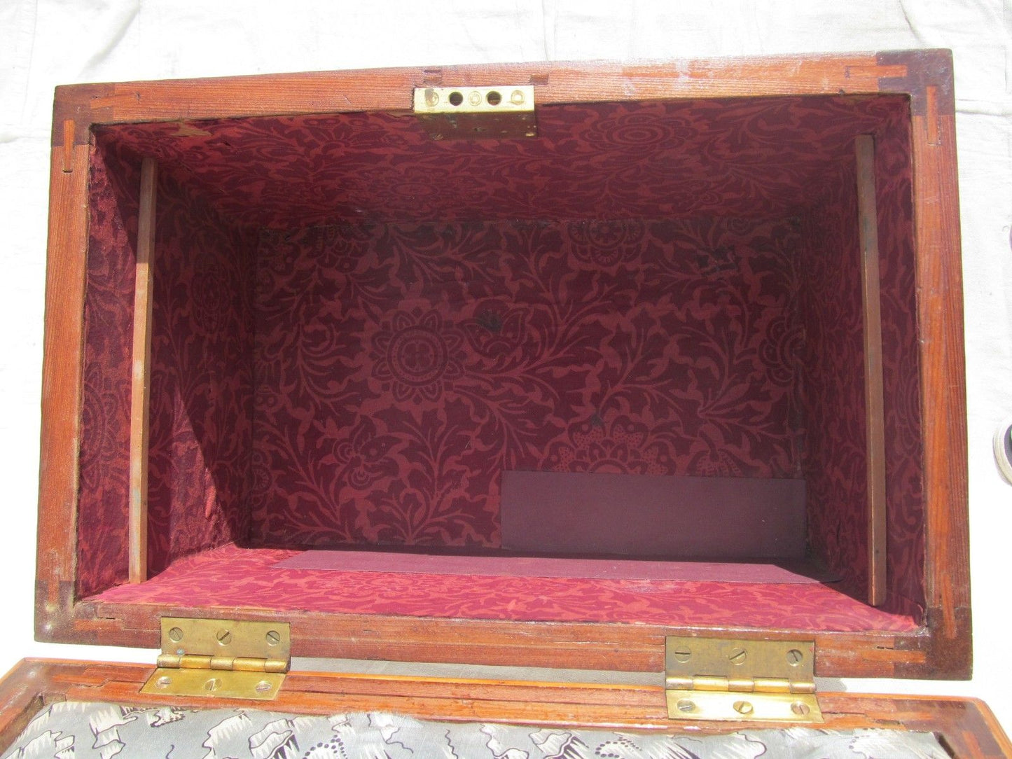 EXCELLENT LARGE 19TH CENTURY INLAID JEWELRY CHEST ON FRAME-THE VERY BEST QUALITY