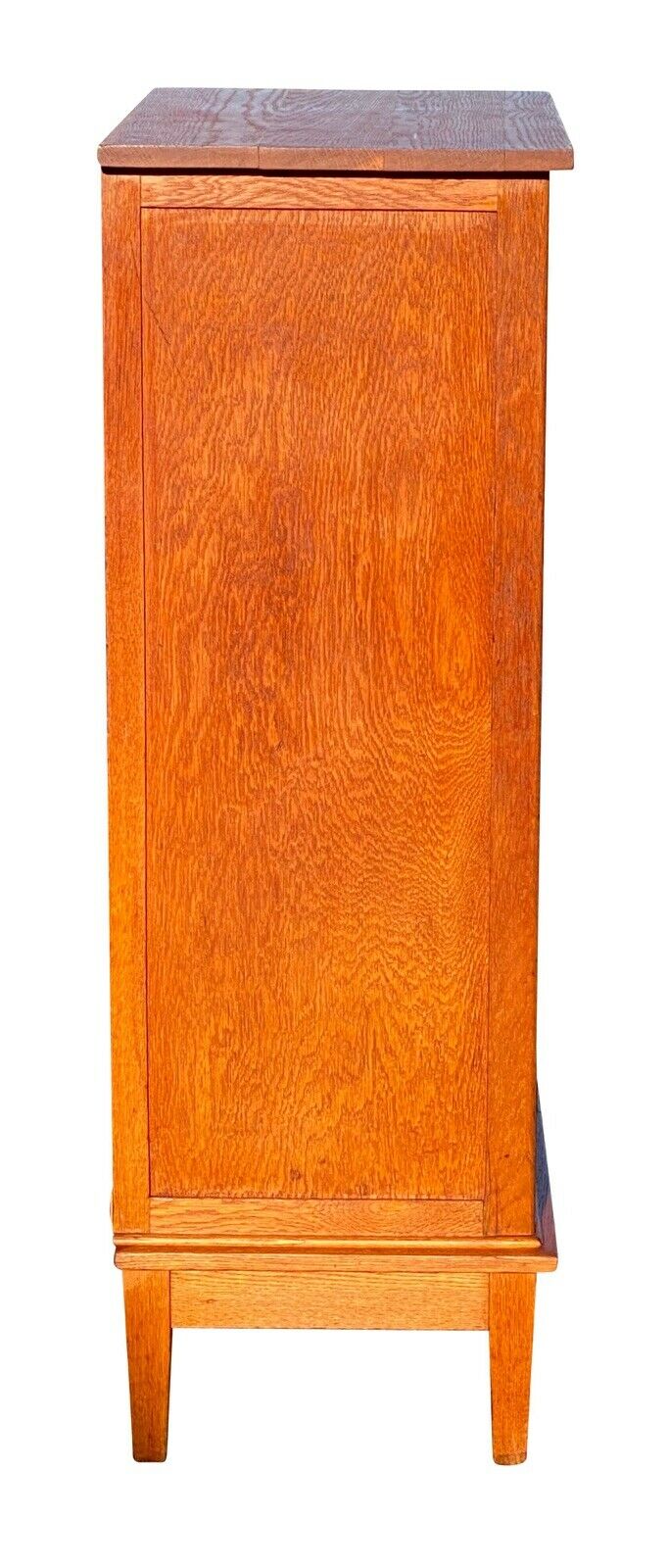 20TH C ANTIQUE ARTS & CRAFTS / MISSION OAK 12 DRAWER OFFICE FILE CABINET