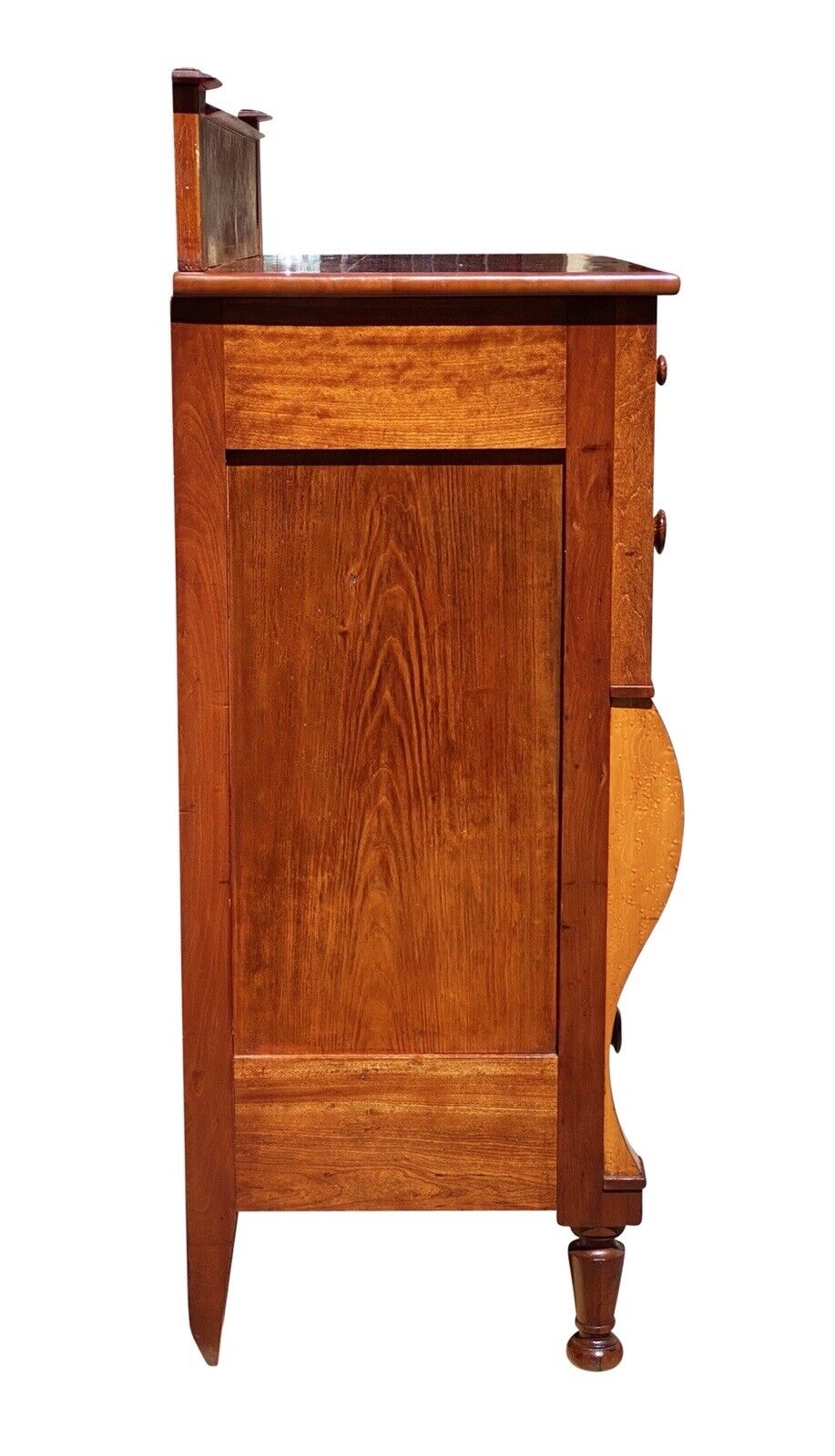 19th C Antique Vermont Federal Period Birds Eye Maple Dresser / Chest of Drawers