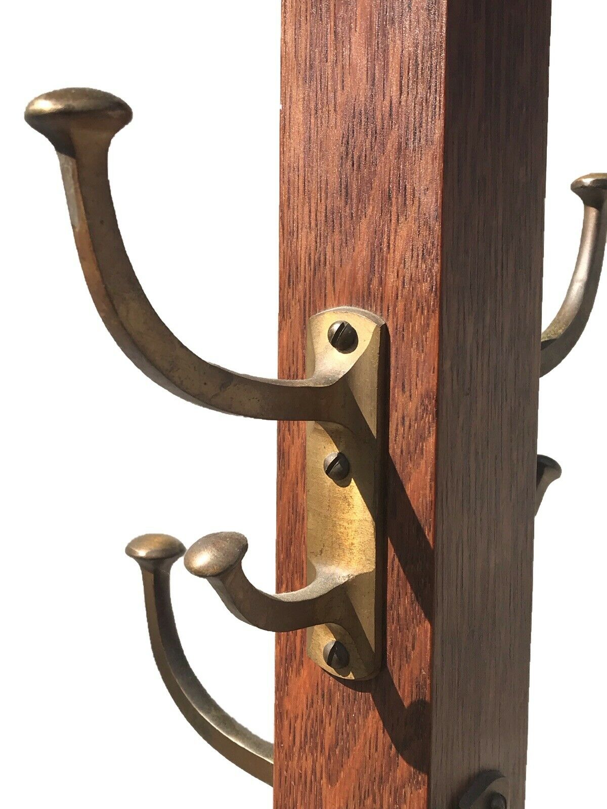 ANTIQUE ARTS & CRAFTS / MISSION OAK COAT RACK / HALL TREE
