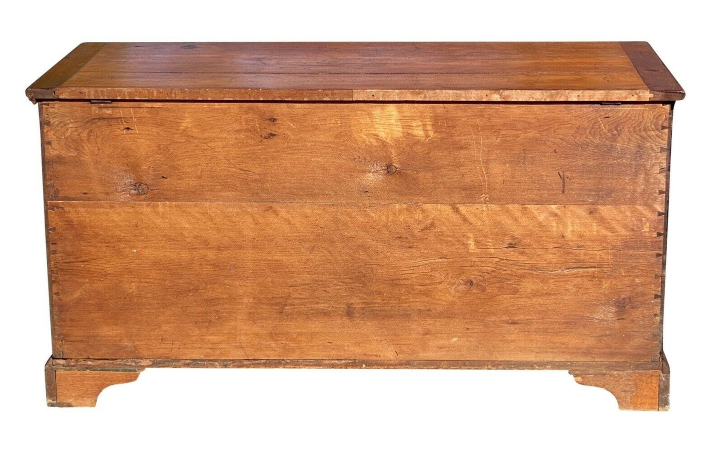 18th C Antique Pennsylvania Chippendale Cherry Blanket Box / Chest