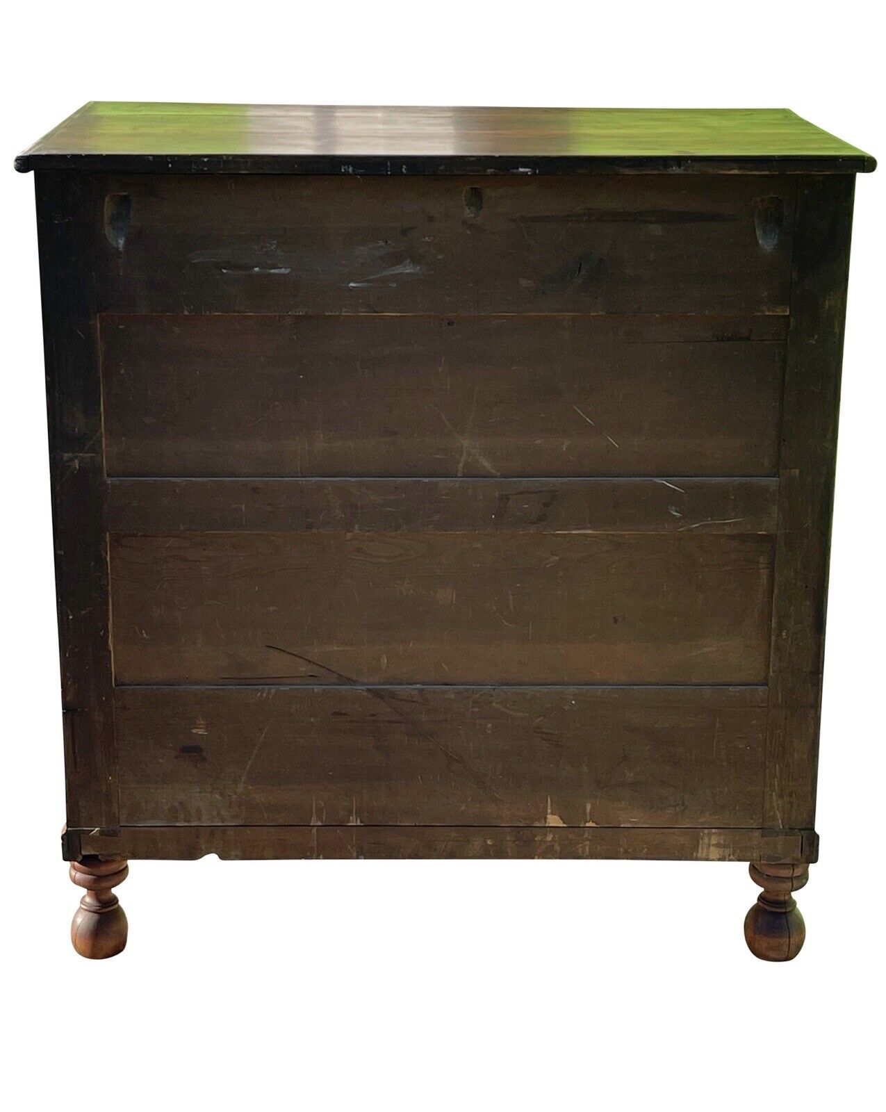 Antique Federal Bird's Eye Maple Chest of Drawers / Dresser on Cannonball Feet