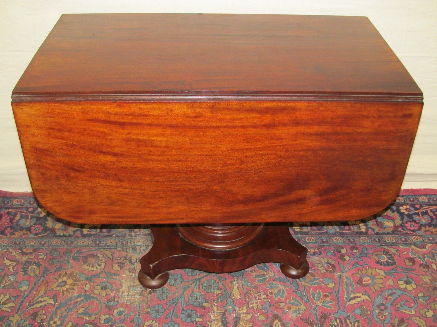 CIRCA 1830'S CLASSICAL EMPIRE BOSTON MAHOGANY BREAKFAST TABLE