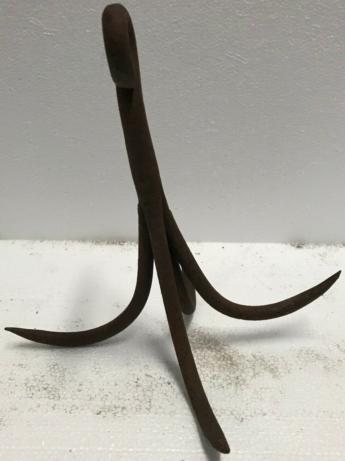 EARLY 19TH C. CAST IRON 4 PRONG GAME HOOK - KITCHEN IRON