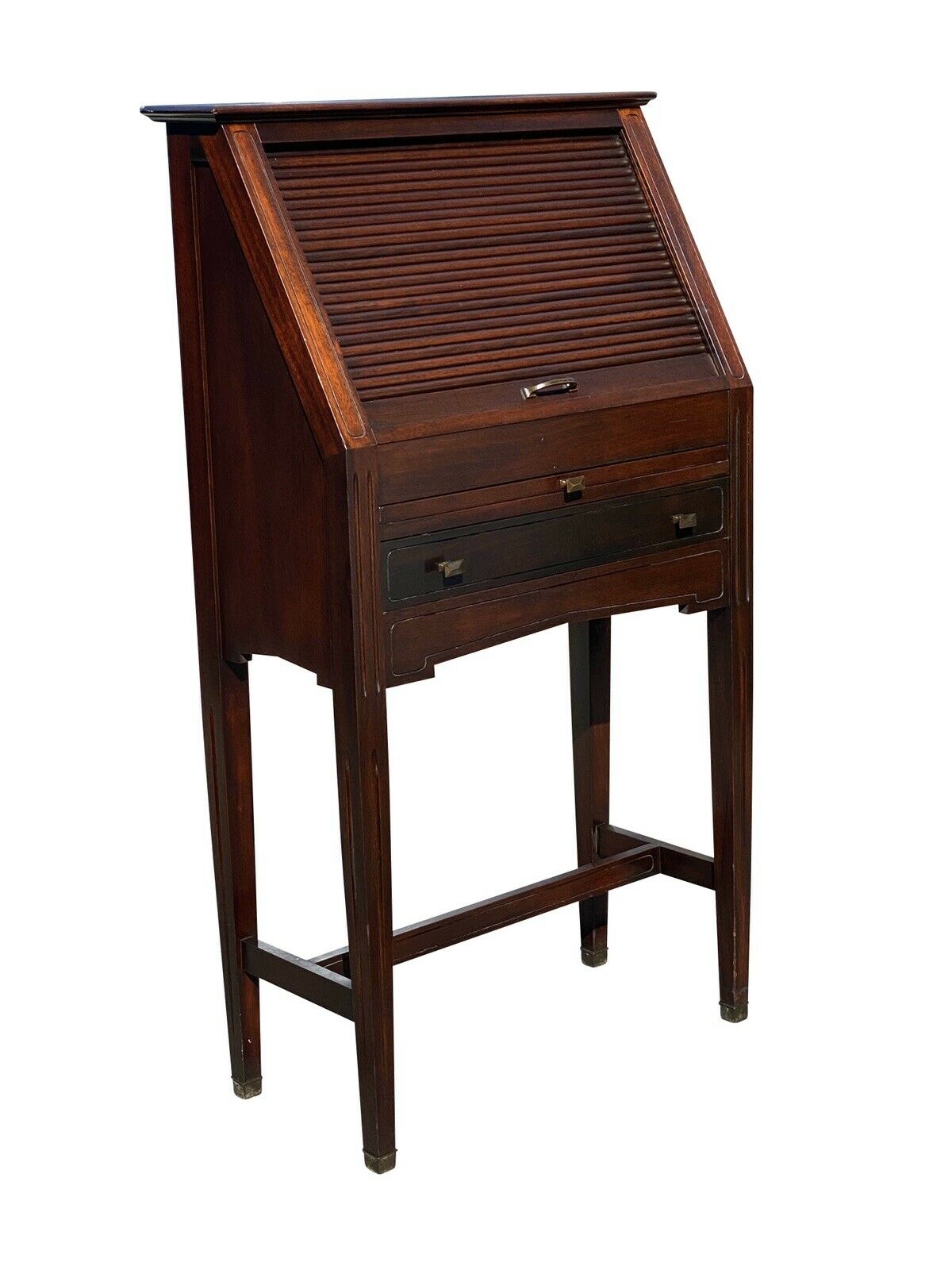 20TH C ANTIQUE INDUSTRIAL MAHOGANY OPTOMETRIST CABINET ~ MEDICAL ANTIQUE
