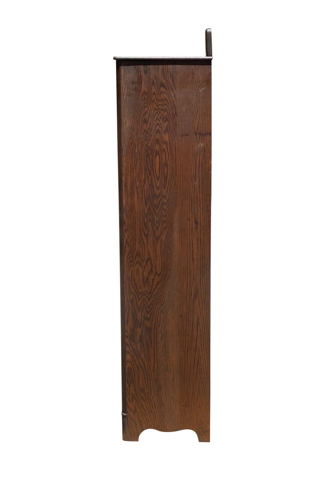 Antique Arts & Crafts Tiger Oak Single Door Bookcase / China Cabinet