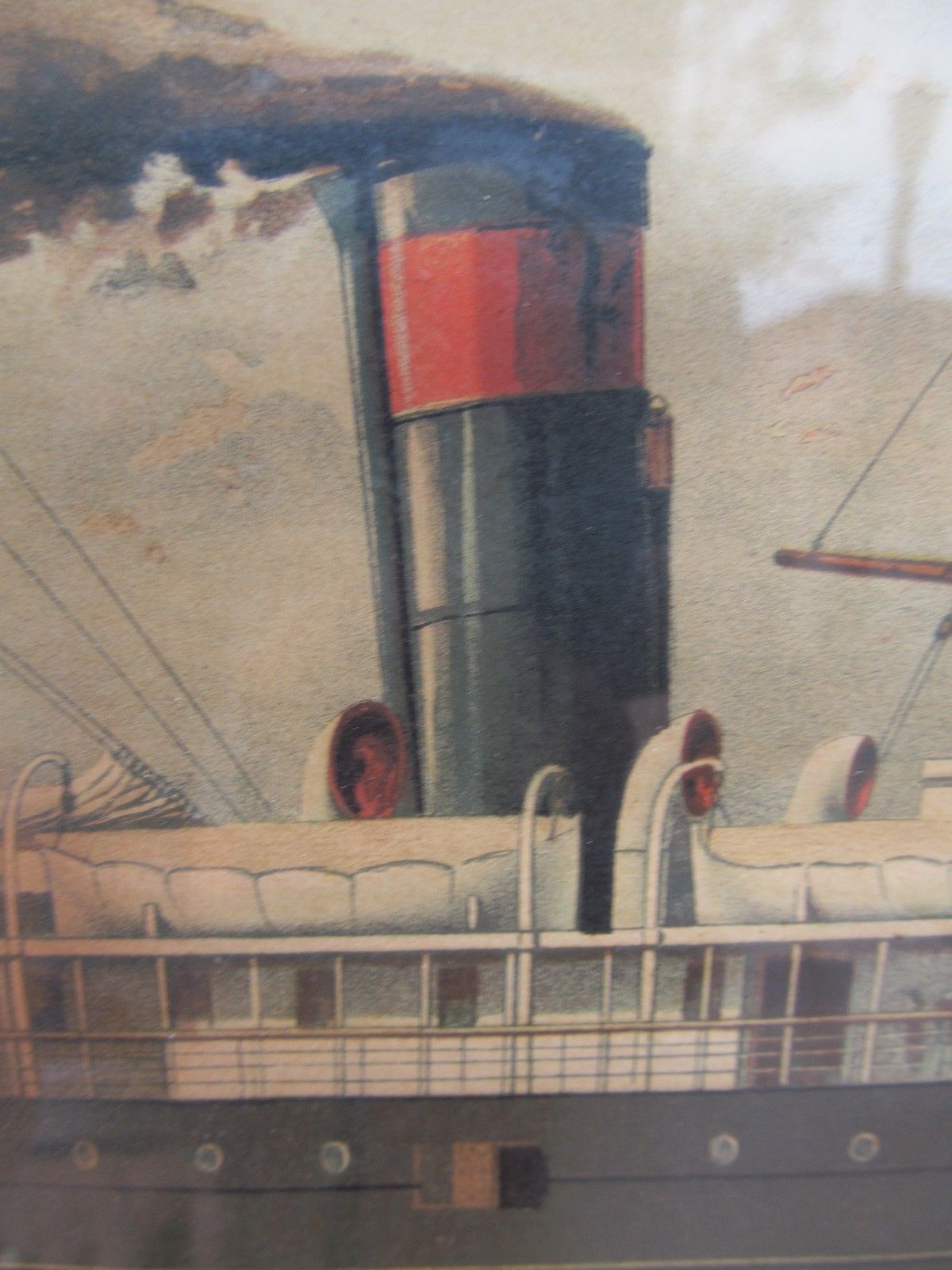 RARE A. HOEN BALTIMORE PRINT OF THE STEAMSHIP HOWARD
