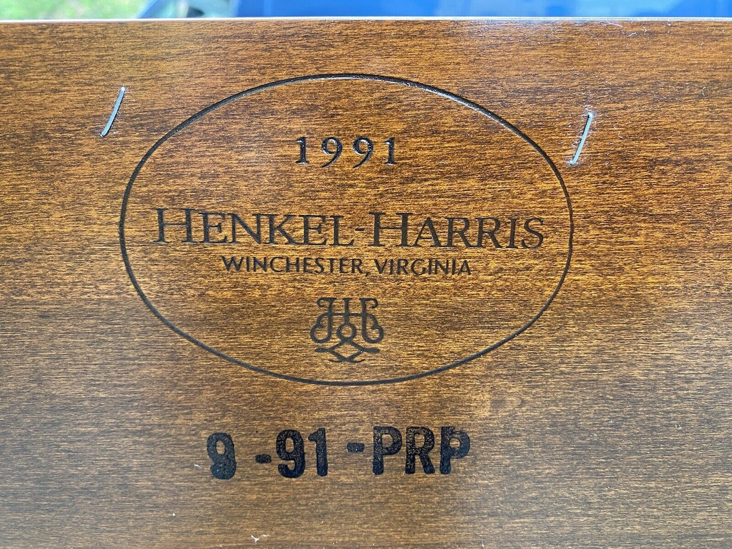 20TH C HENKEL HARRIS QUEEN SIZE MAHOGANY FOUR POST TESTER / CANOPY BED