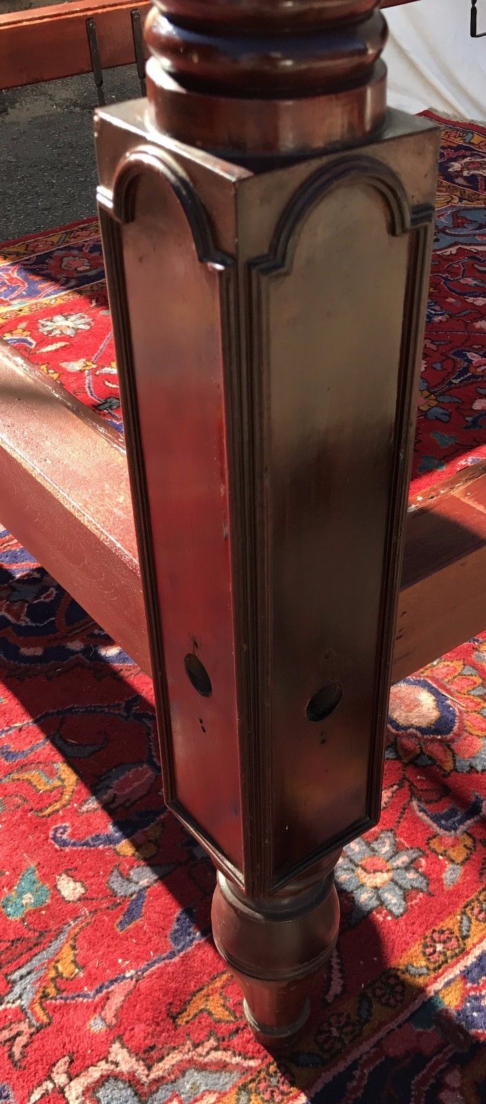 18TH CENTURY SALEM MASSACHUSETTS FOUR TALL POSTER TESTER BED