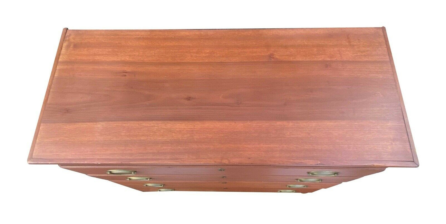 Antique Hepplewhite Tulip Poplar Lift Top Blanket Box / Mule Chest