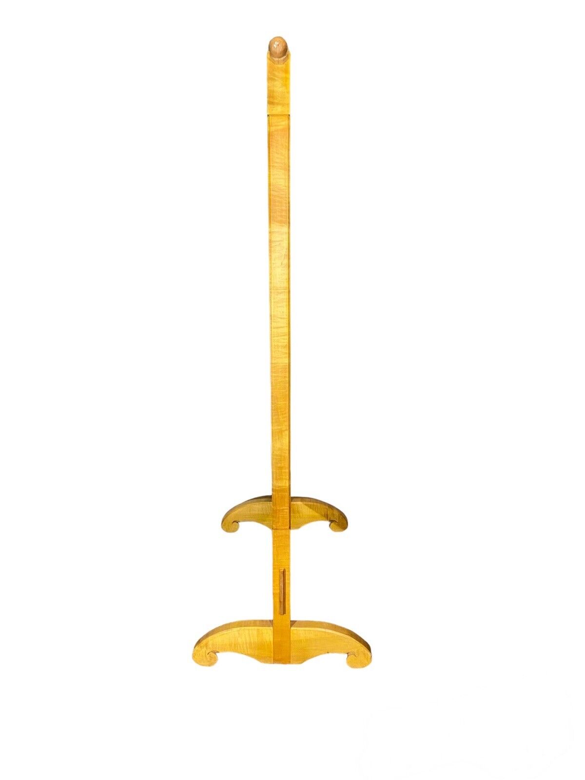 Vintage Tiger Maple Clothes Rack / Garment Rack