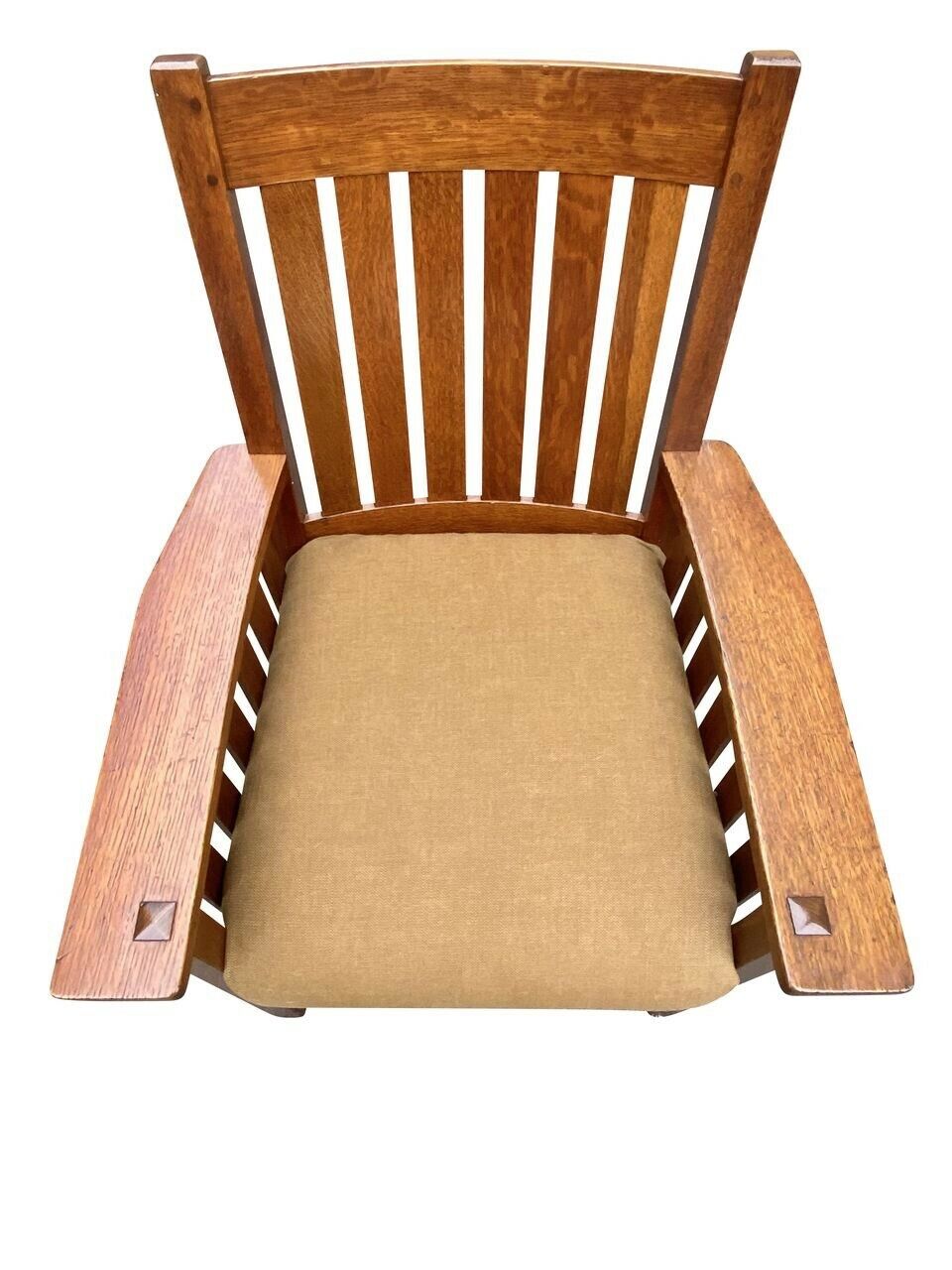 20th C Antique Arts & Crafts L & Jg Stickley Slatted Arm Chair ~ Model #450