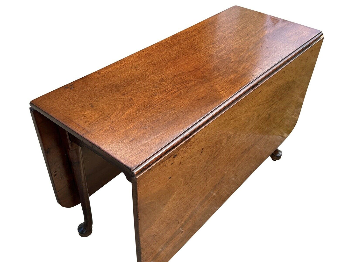 18th Century Queen Anne Boston Mahogany Dropleaf Dining Table Circa 1760 - 1780