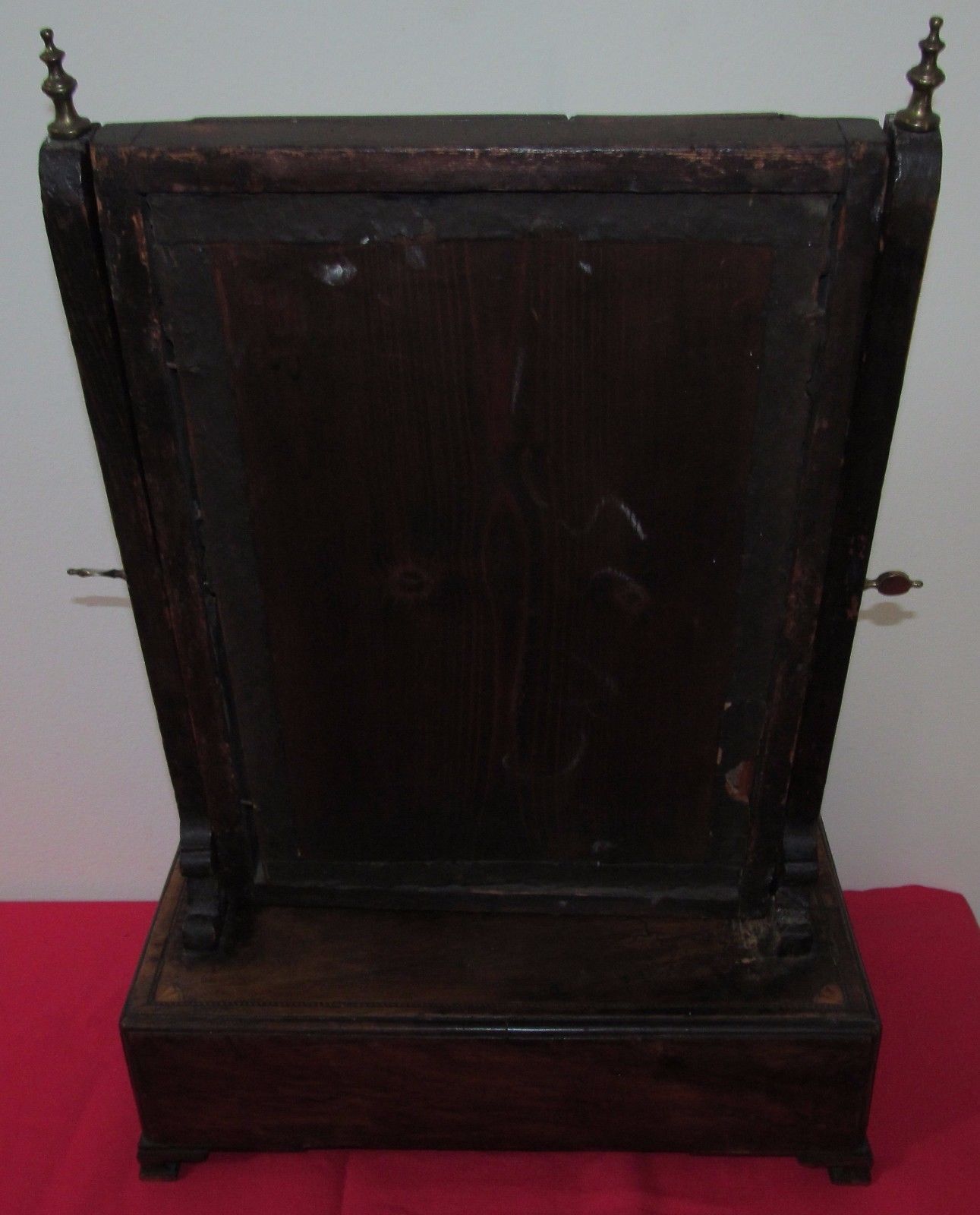 IMPORTANT EARLY 18TH CENTURY INLAID QUEEN ANNE SHAVING MIRROR-BEST SPECIMEN!
