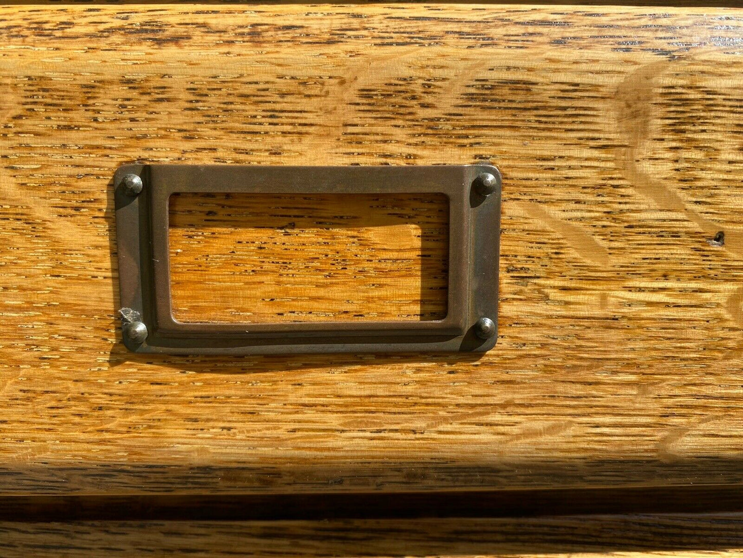 19TH C ANTIQUE INDUSTRIAL VICTORIAN OAK TYPE MAKERS / VERTICAL MAP FILE CABINET