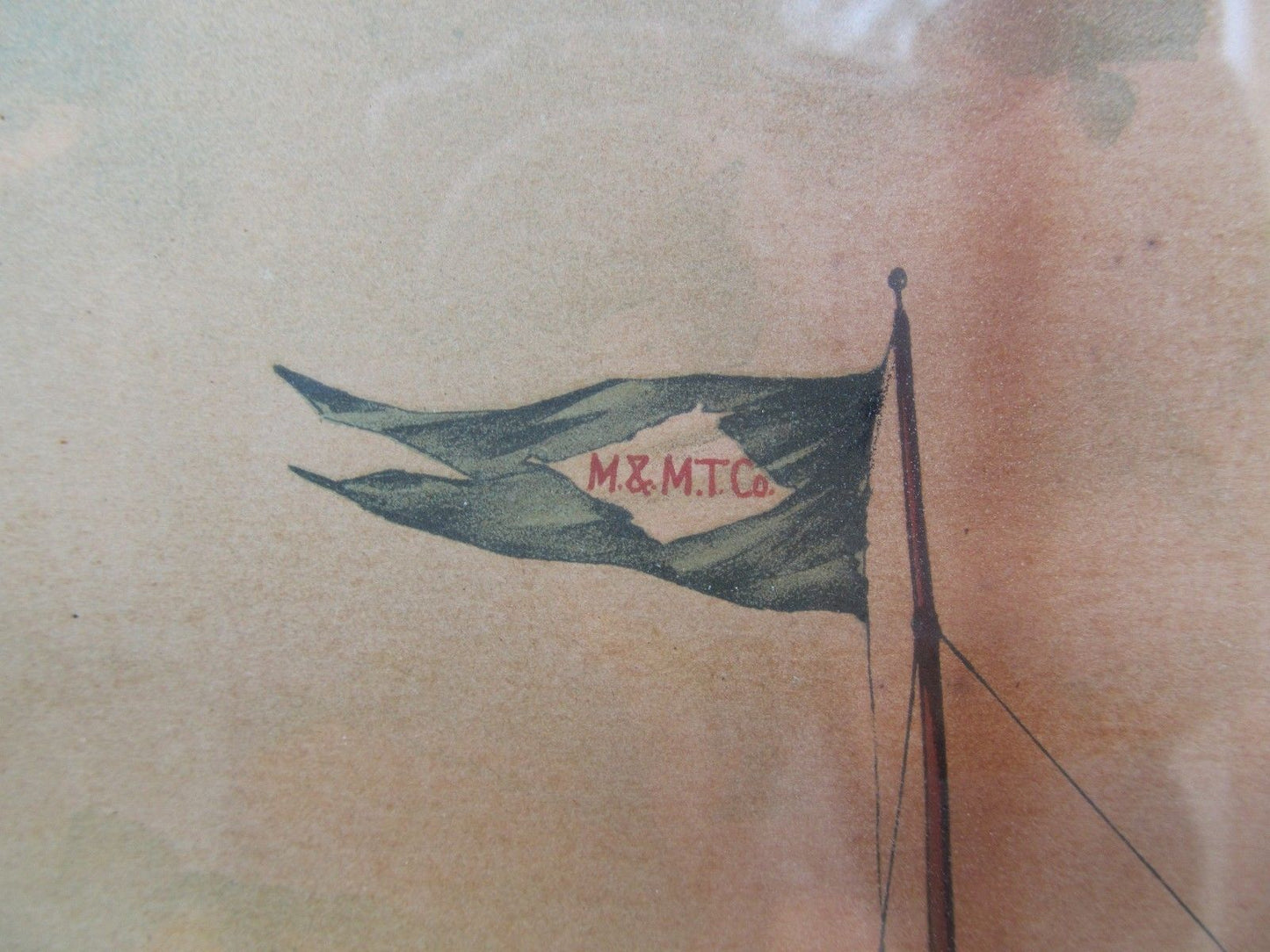 RARE A. HOEN BALTIMORE PRINT OF THE STEAMSHIP HOWARD