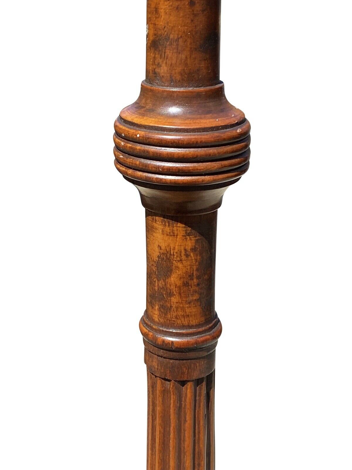 19th C Antique Sheraton Tiger Maple Full Size Four Post Bed - Curly Maple Bed