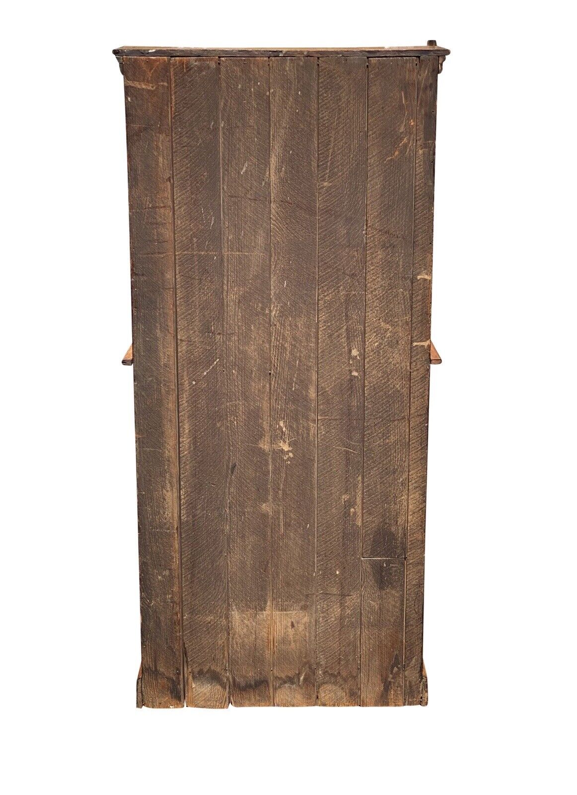 Antique Arts & Crafts Oak Liquor Cabinet With Geometric Panel Doors - Rare Size
