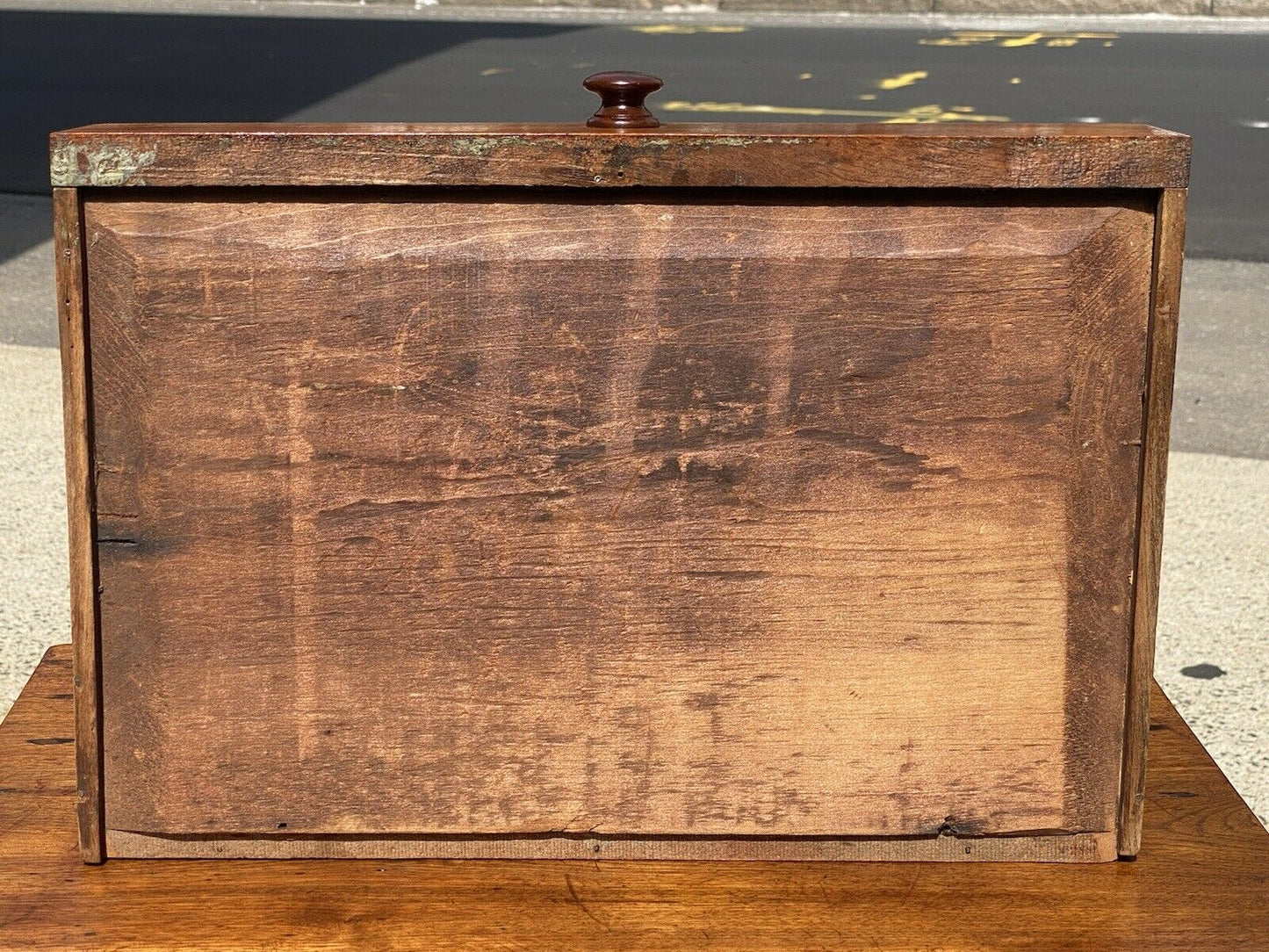 18TH C ANTIQUE FEDERAL PERIOD VIRGINIA WALNUT 1 DRAWER WORK TABLE / NIGHTSTAND