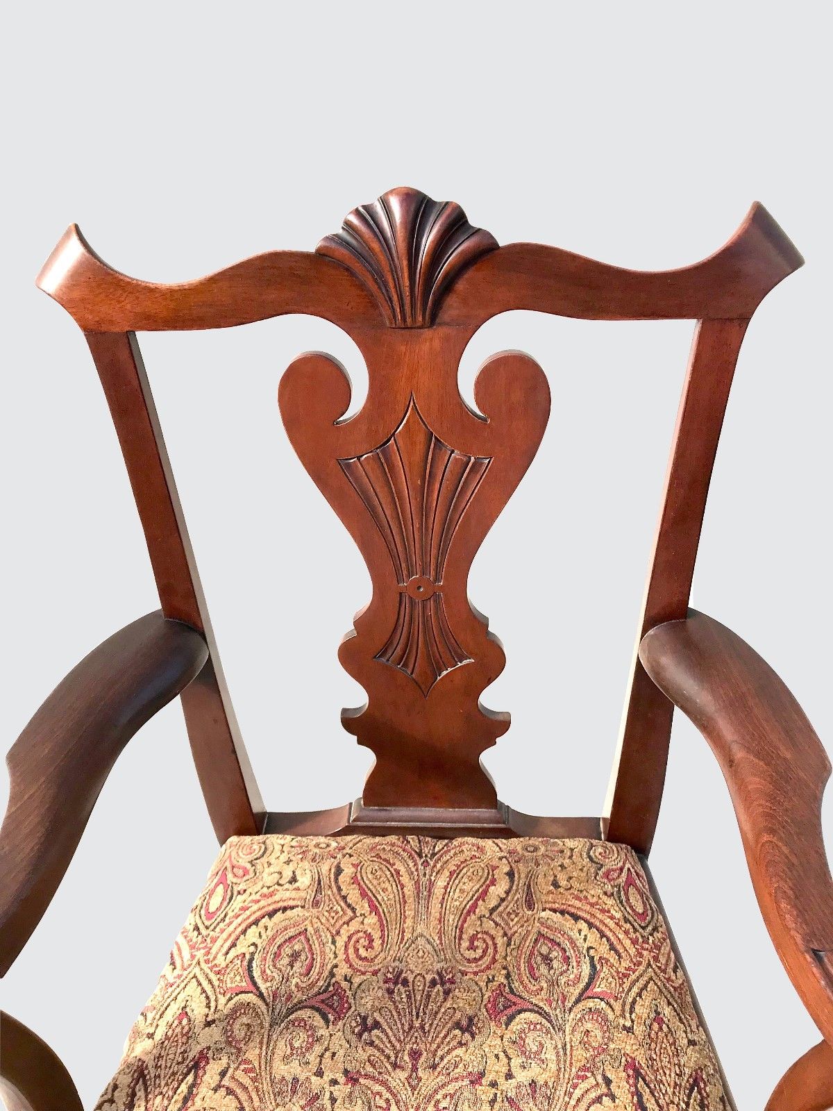 RARE & UNUSUAL ANTIQUE SET OF SIX CHIPPENDALE MAHOGANY DINING BALL & CLAW CHAIRS