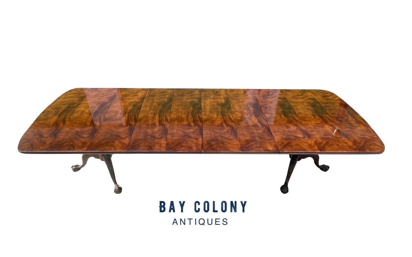 Chippendale Style Mahogany Ball & Claw Carved Dining Table by Henredon - 10 Feet