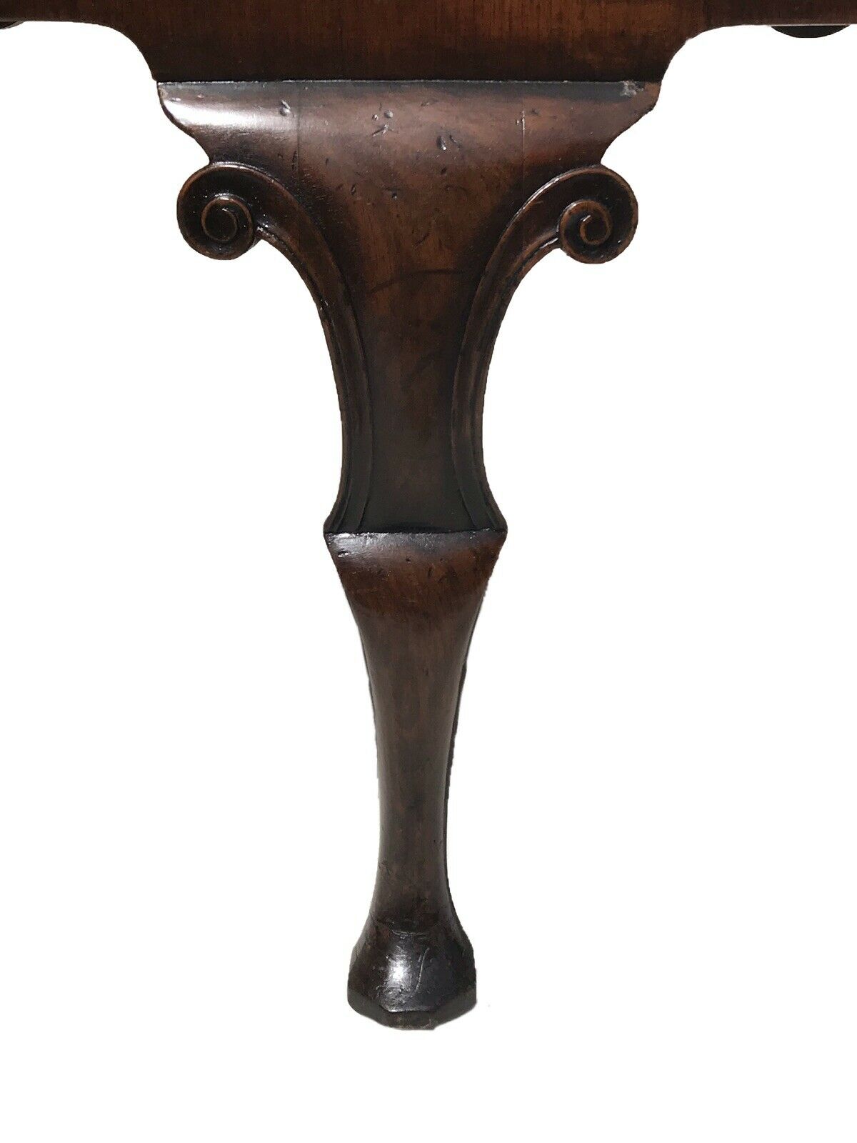 20TH C ANTIQUE GEORGE III / CHIPPENDALE STYLE WALNUT WINDOW / VANITY BENCH