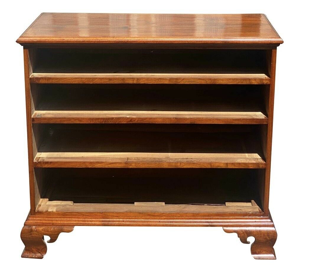 18TH C ANTIQUE CHIPPENDALE PENNSYLVANIA WALNUT BACHELORS CHEST / DRESSER