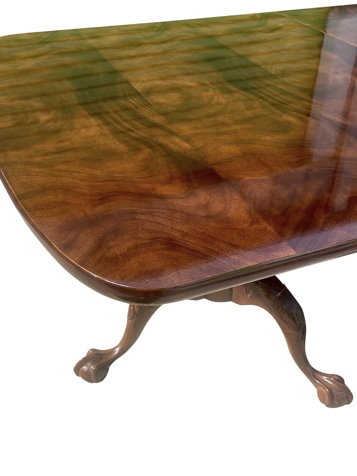 Chippendale Style Mahogany Ball & Claw Carved Dining Table by Henredon - 10 Feet