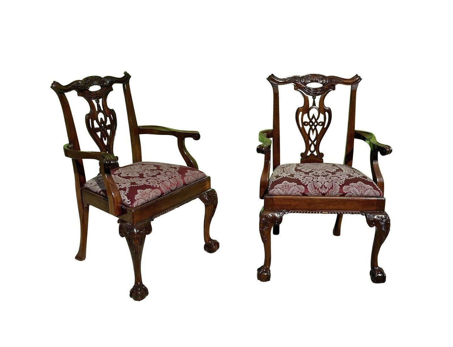 Set of Six Chippendale Philadelphia Style Mahogany Tasselback Dining Chairs