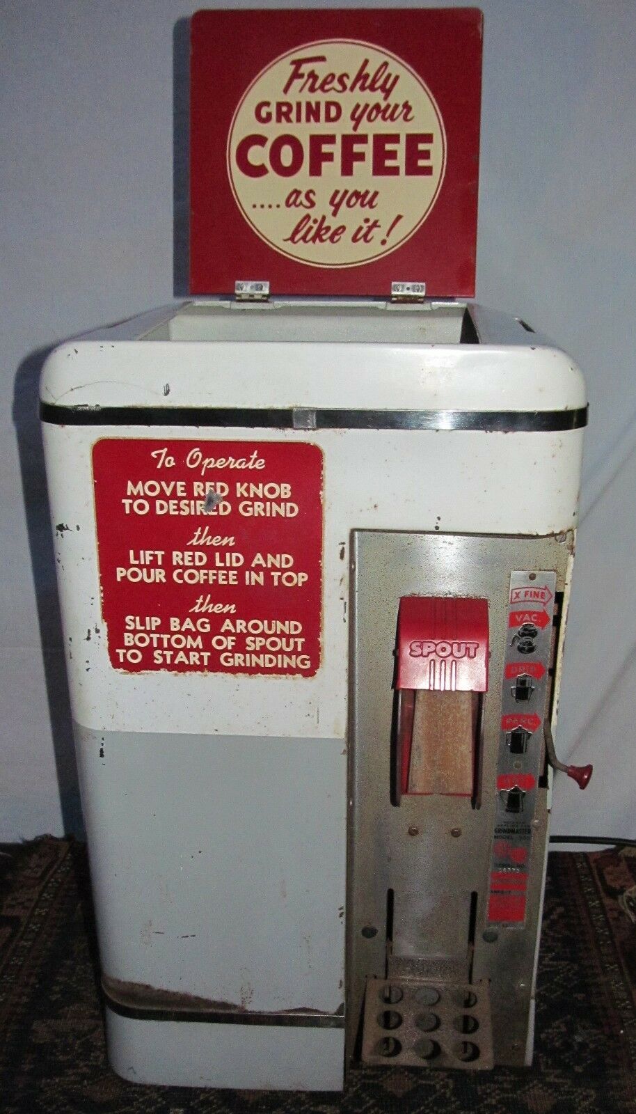 Vintage electric coffee grinder on sale