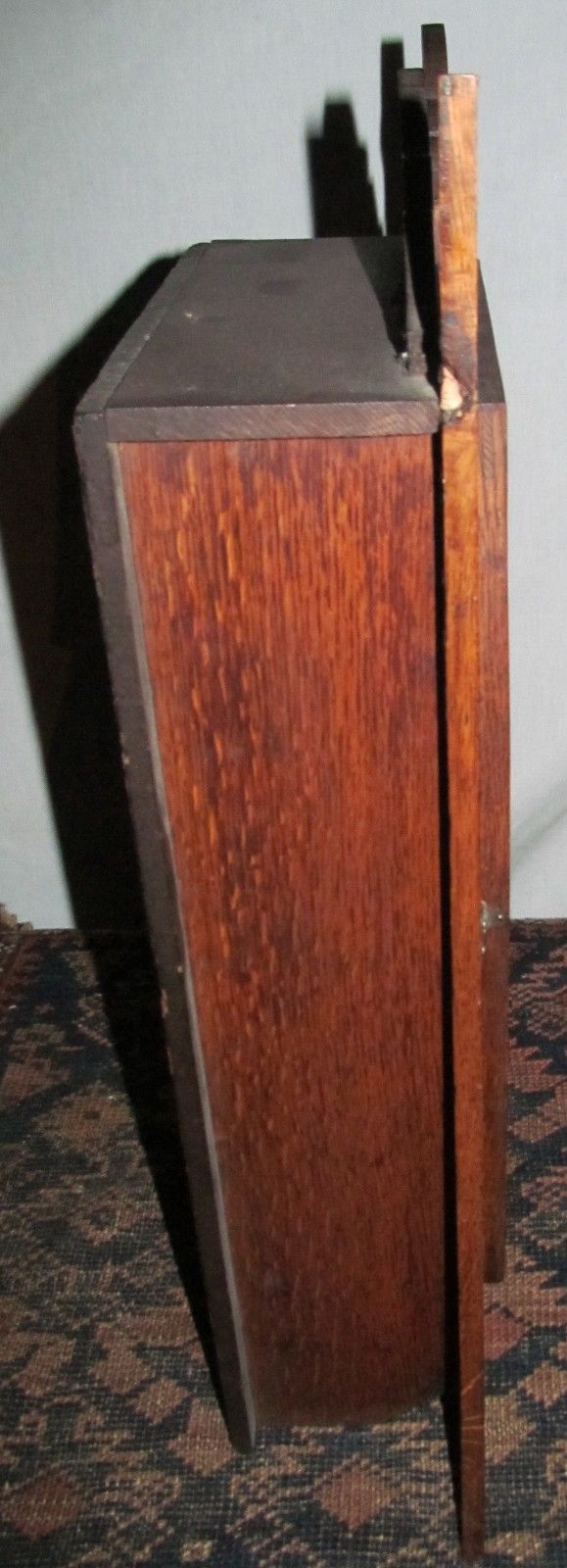 ARTS & CRAFTS OAK MANTLE CLOCK