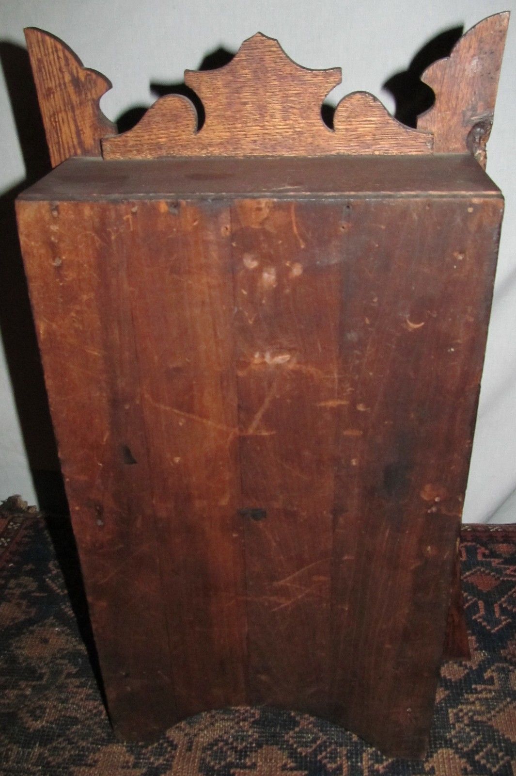 ARTS & CRAFTS OAK MANTLE CLOCK