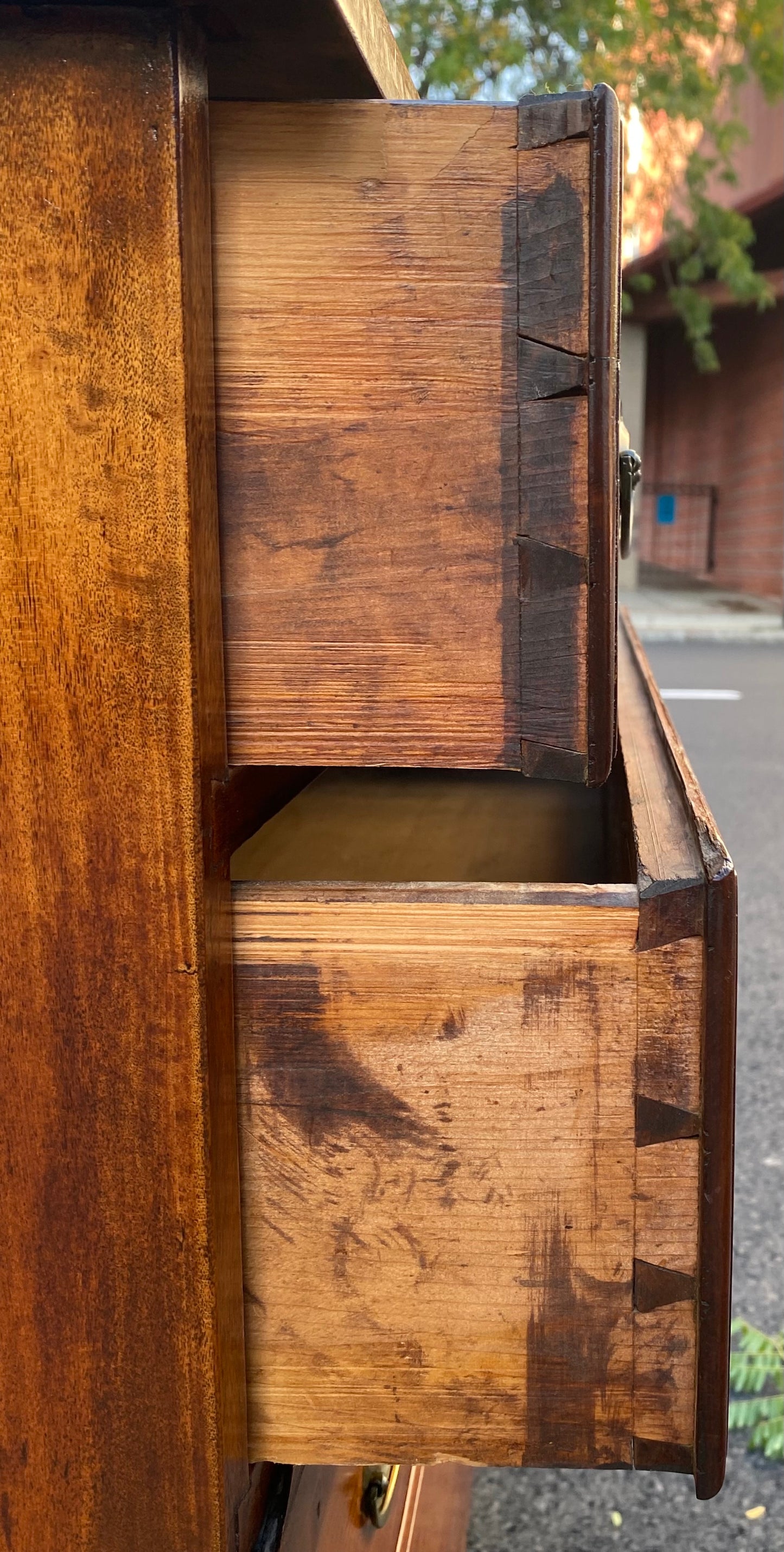 18th Century Antique Pennsylvania Sheraton Dresser / Chest