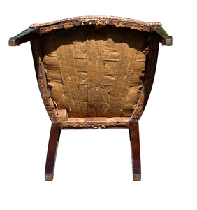 Important 18th Century Federal Shieldback Side Chair With Rare Cornucopia Design