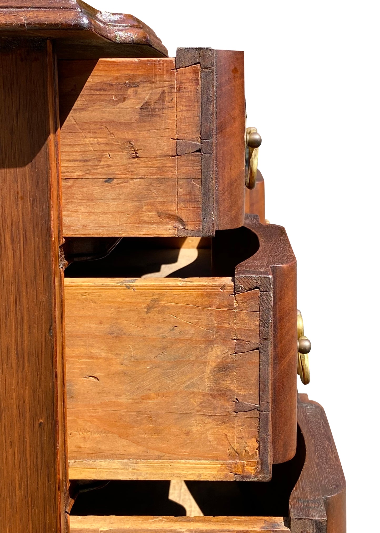 ANTIQUE CHIPPENDALE MAHOGANY BOSTON MASSACHUSETTS BLOCK-FRONT CHEST OF DRAWERS