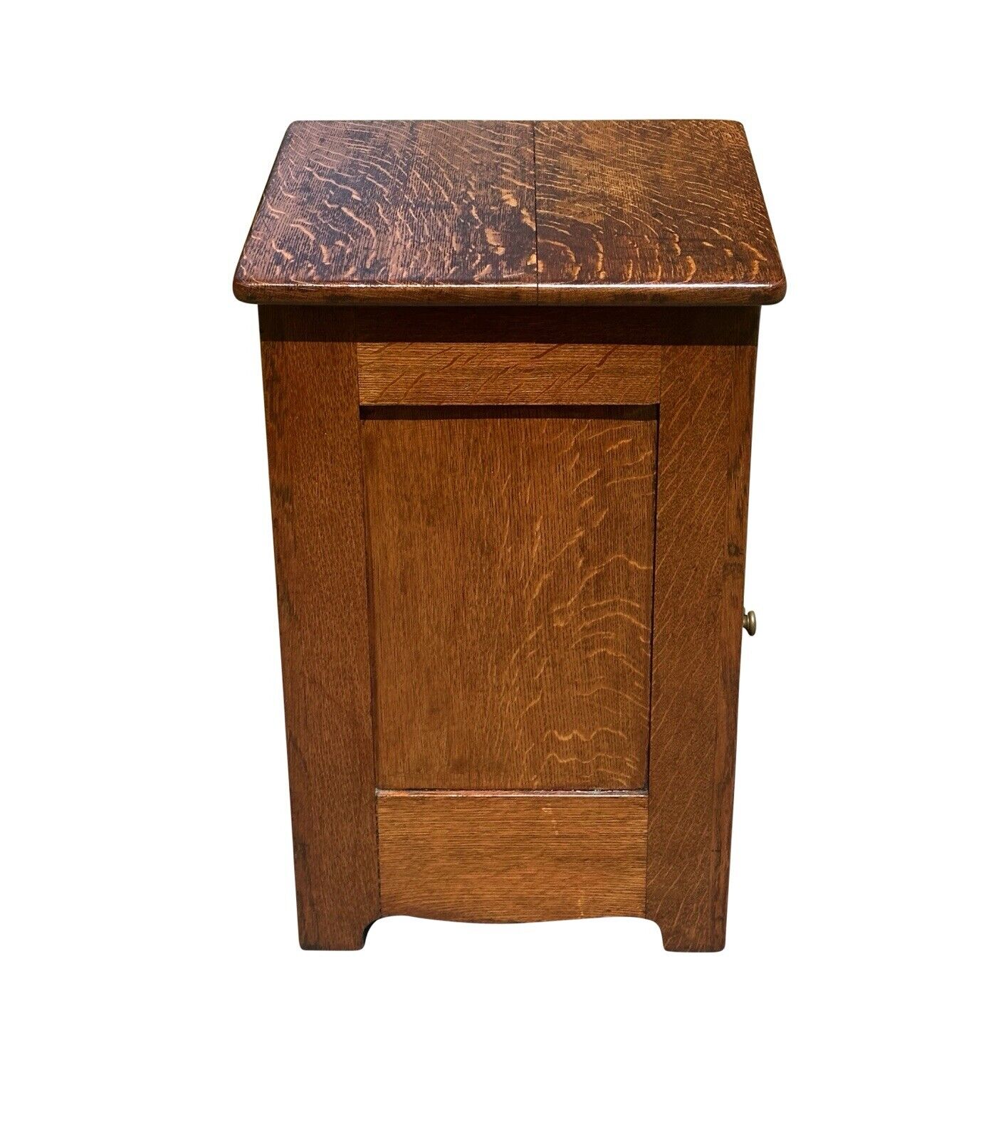 Antique Victorian Tiger Oak Single Drawer Office Cabinet by Paine's Furniture