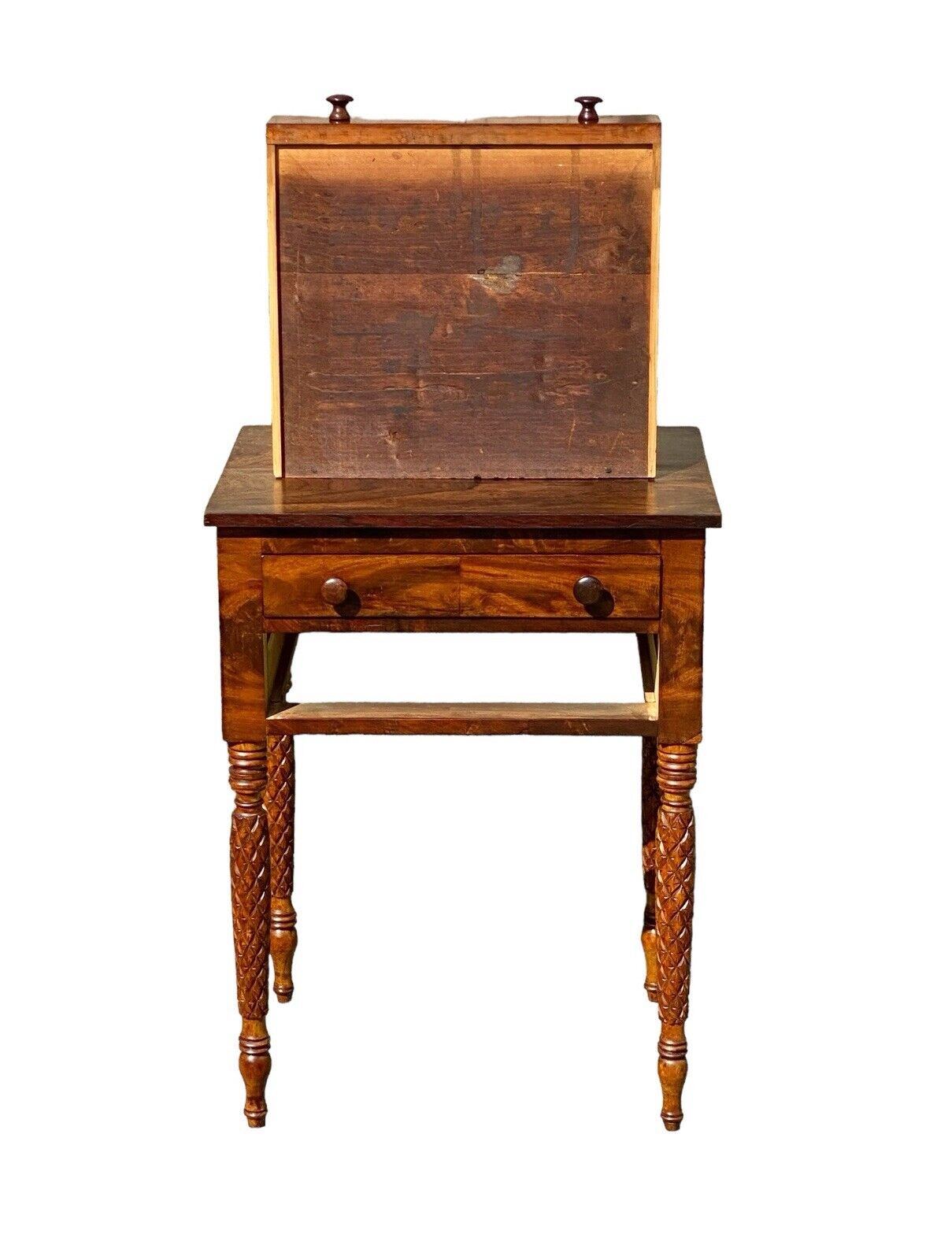 Antique Mahogany & Rosewood Worktable / Nightstand